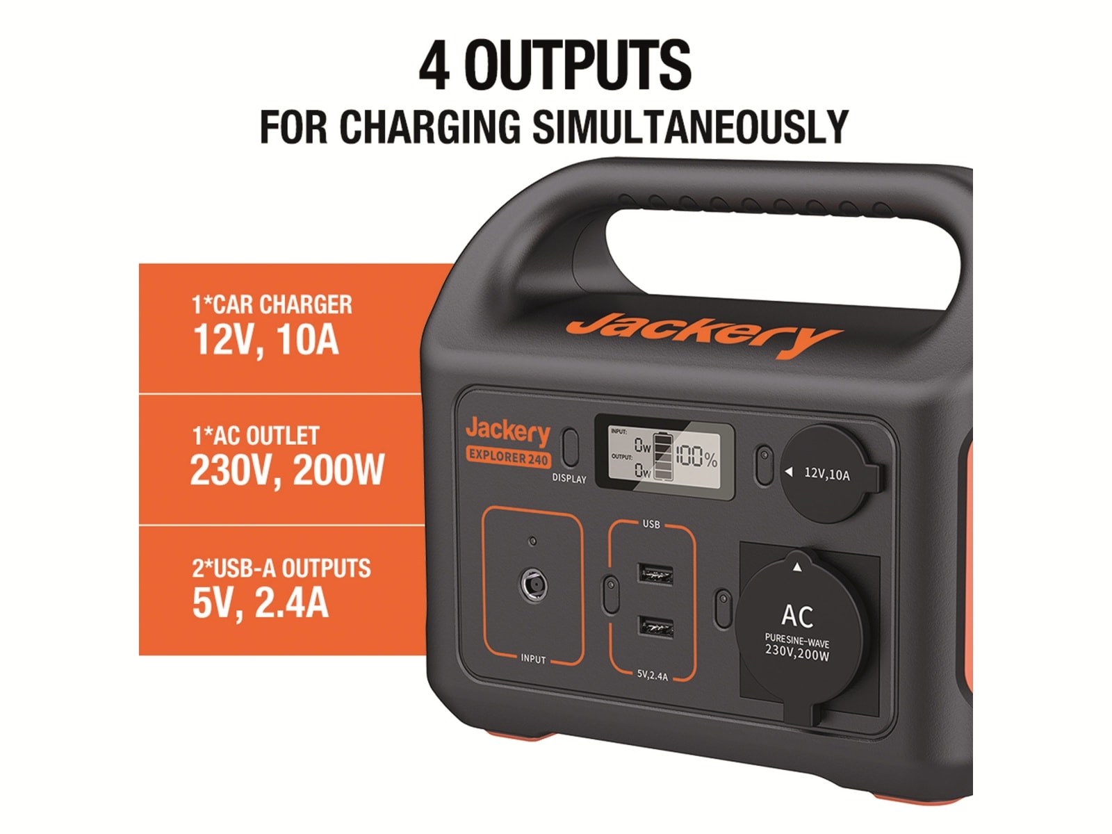 JACKERY Powerstation-Set Explorer 240EU + 100 W Solarmodul JACKERY Powerstation-Set Explorer 240EU + 100 W Solarmodul