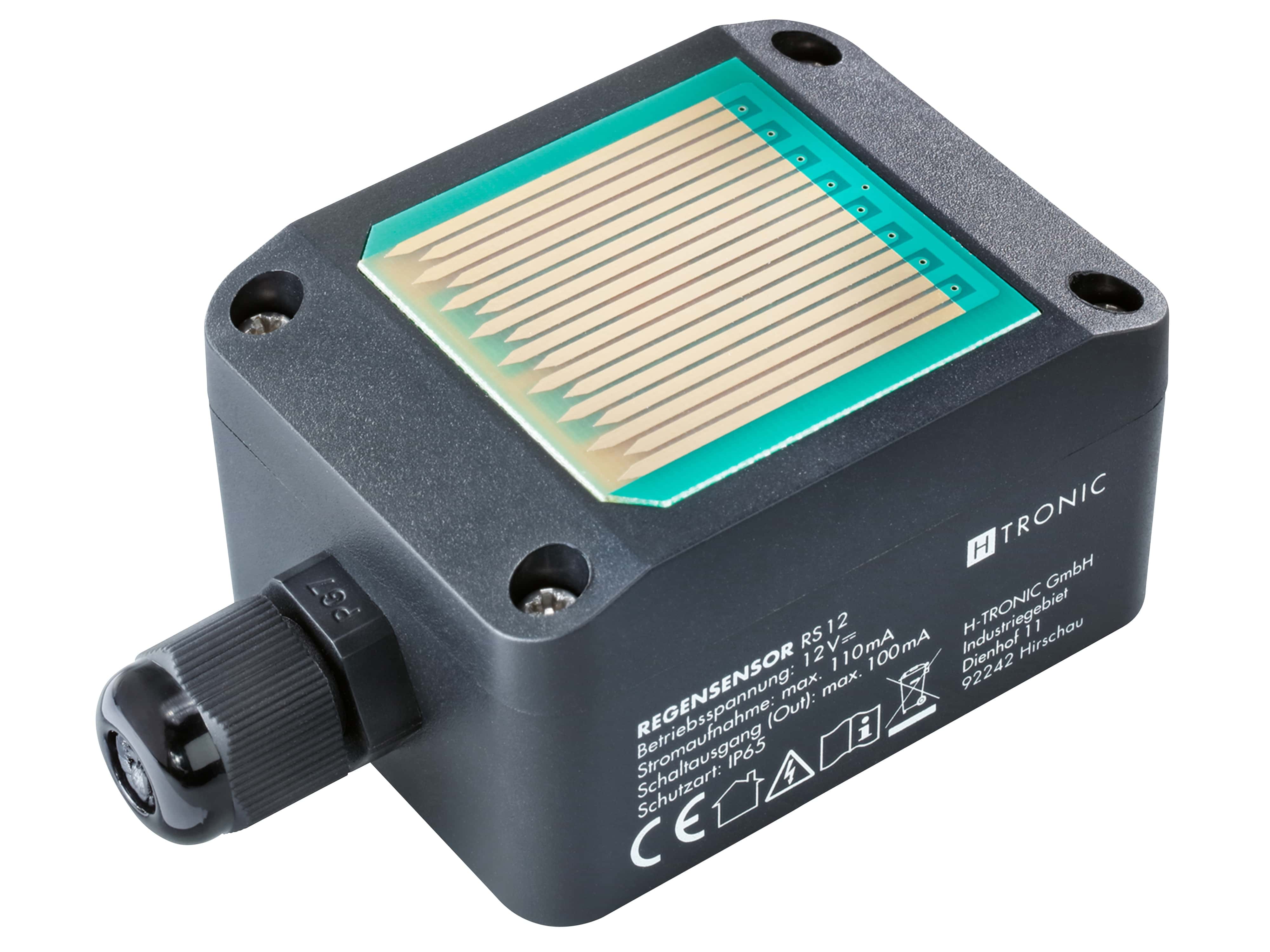 H-TRONIC Regensensor RS 12, schwarz H-TRONIC Regensensor RS 12, schwarz