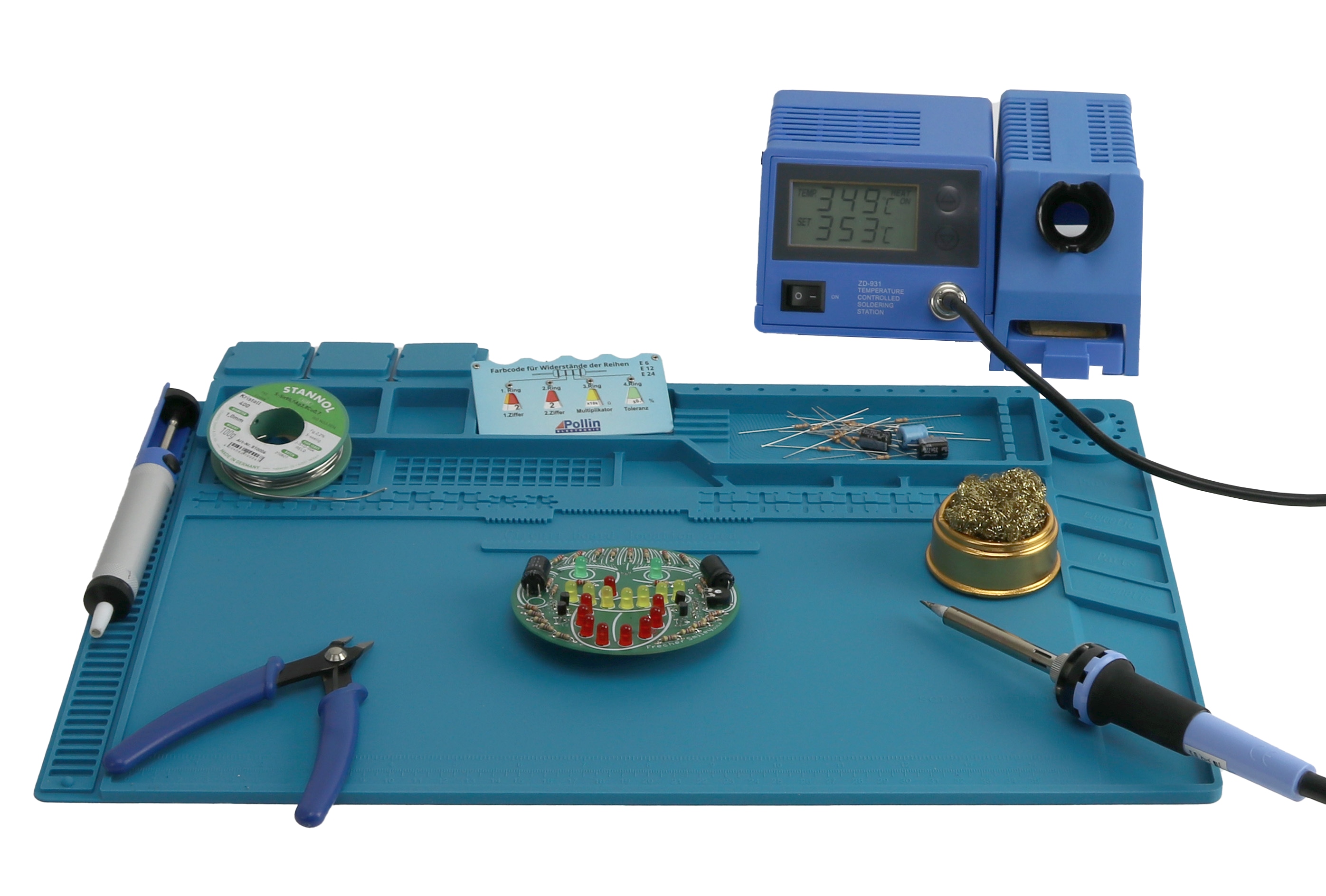 DAYTOOLS Silikon-Lötmatte S-160C, 45x30 cm, blau
