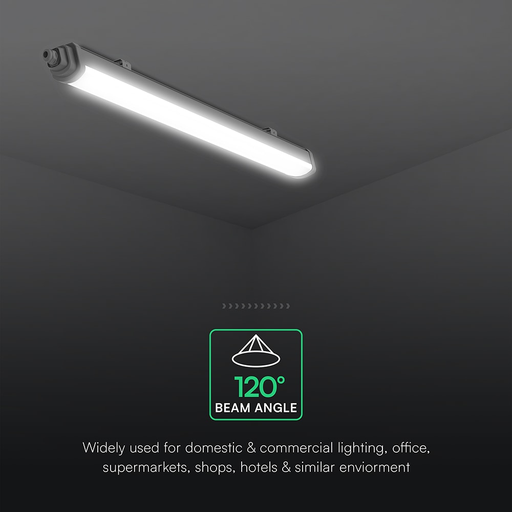 V-TAC LED-Deckenleuchte VT-233876 EEK: E, 36W, 4320lm, 4000K, 120°, IP65 V-TAC LED-Deckenleuchte VT-233876 EEK: E, 36W, 4320lm, 4000K, 120°, IP65