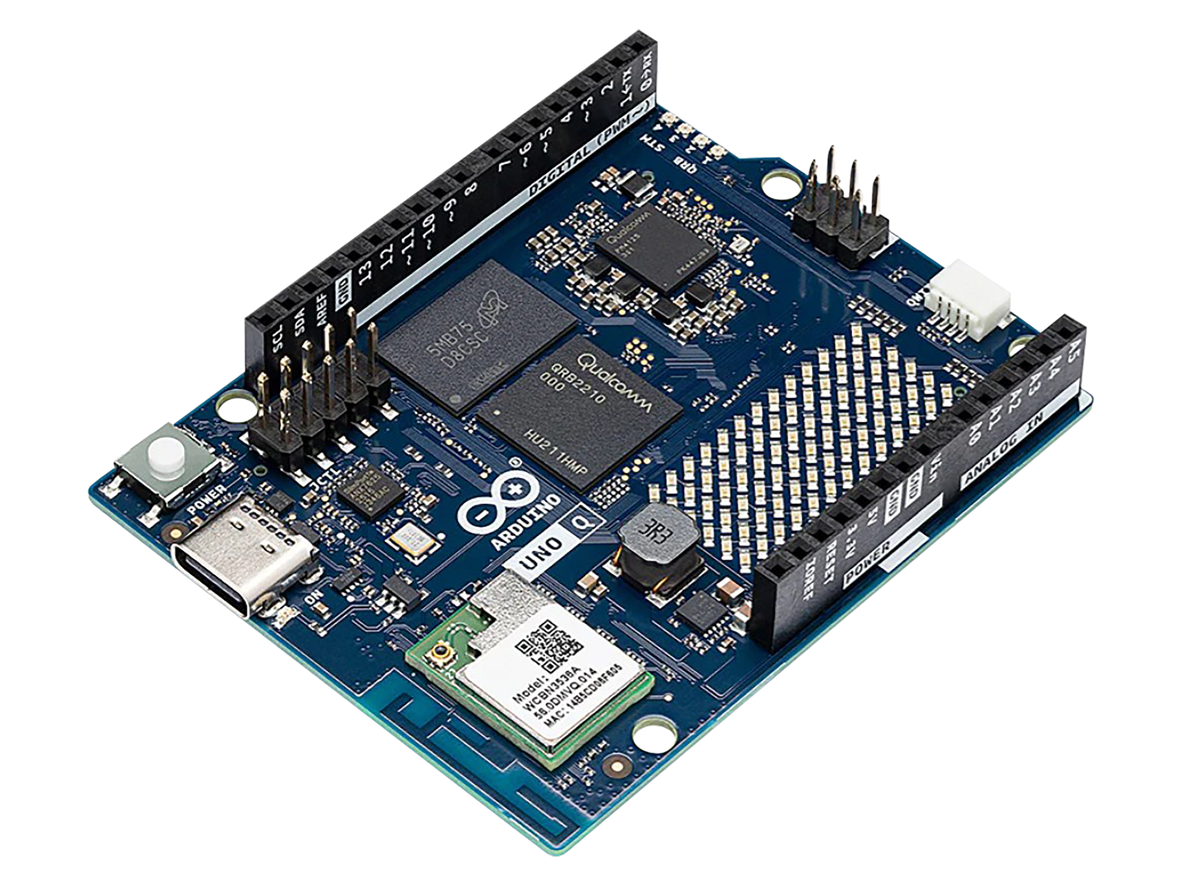 ARDUINO UNO Q2, 4x 2 GHz, 2 GB, 16 GB eMMC ARDUINO UNO Q2, 4x 2 GHz, 2 GB, 16 GB eMMC