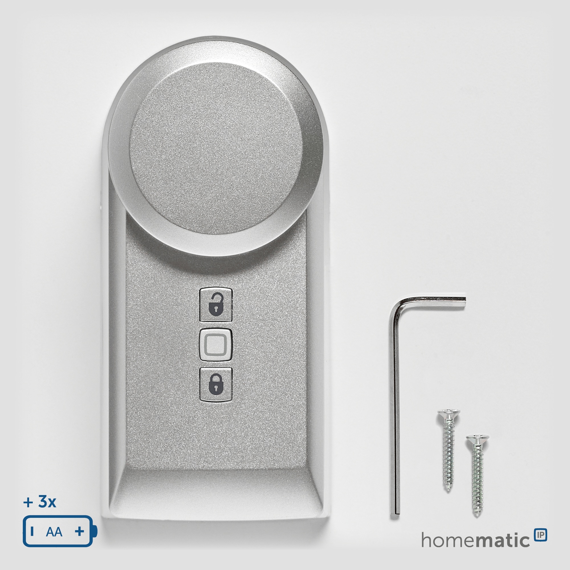 HOMEMATIC IP Türschlossantrieb 160556A0, silber HOMEMATIC IP Türschlossantrieb 160556A0, silber
