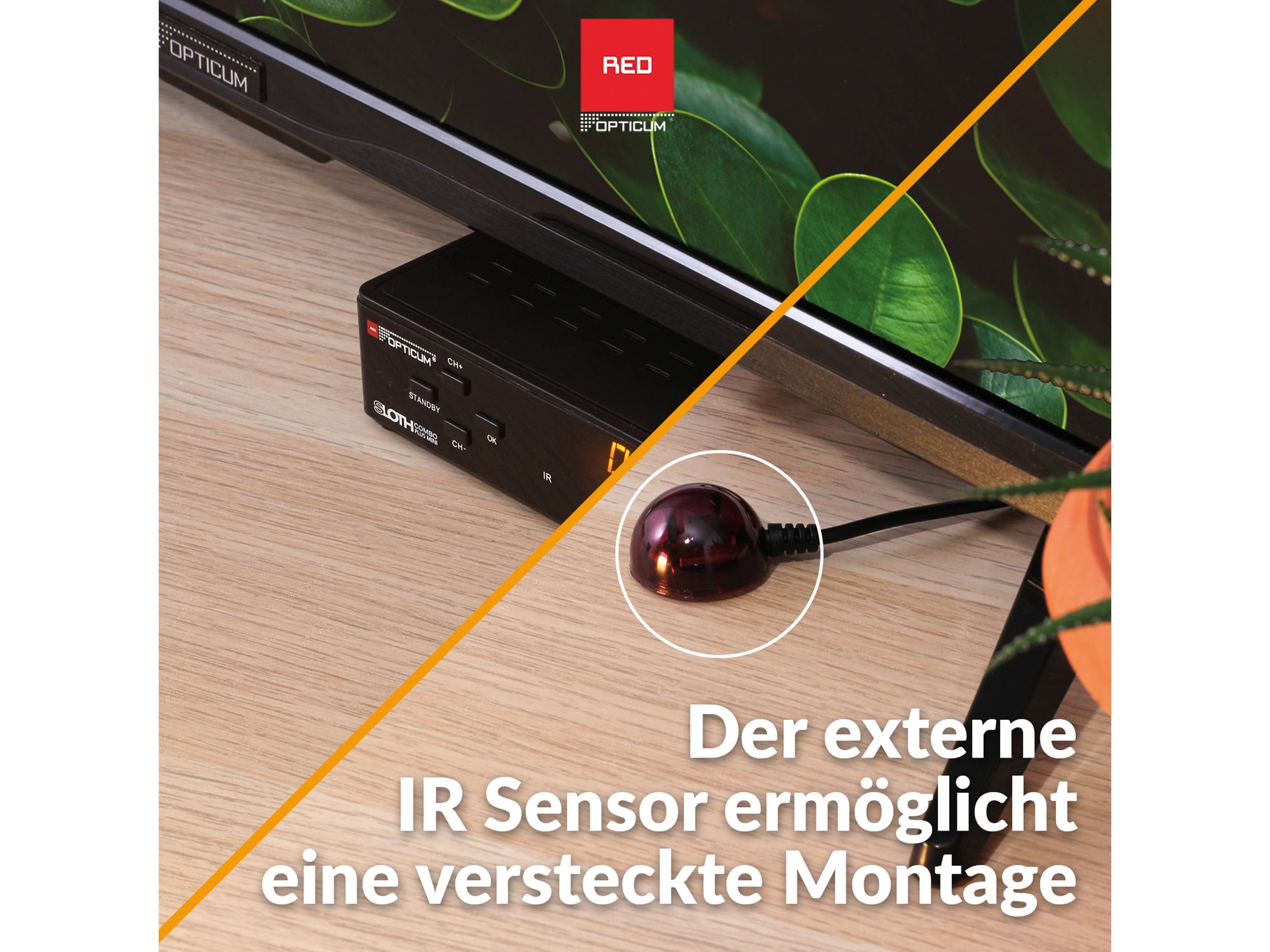 RED OPTICUM SAT-Receiver Sloth Combo plus mini RED OPTICUM SAT-Receiver Sloth Combo plus mini