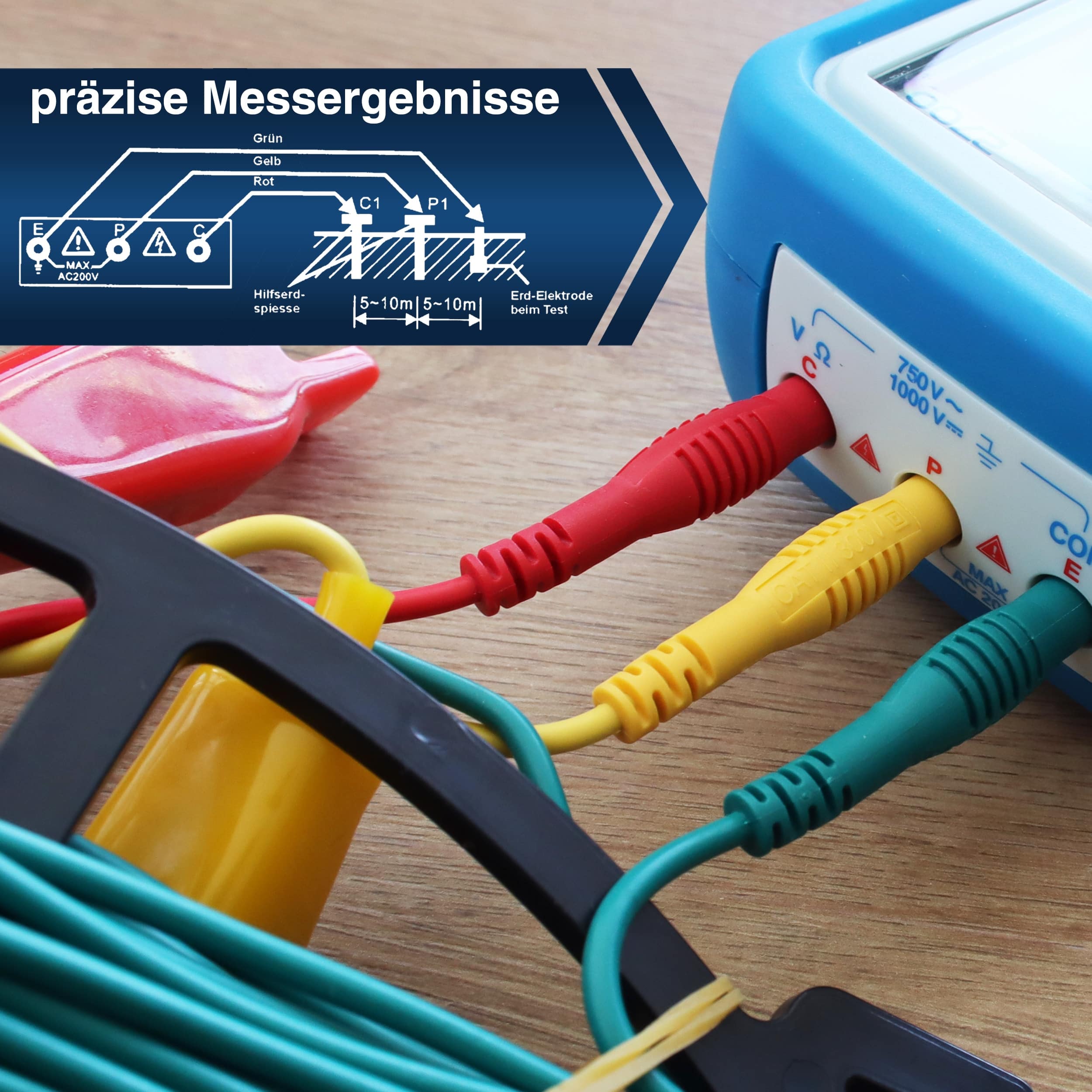PEAKTECH Erdungs-Messgerät, P2700 PEAKTECH Erdungs-Messgerät, P2700
