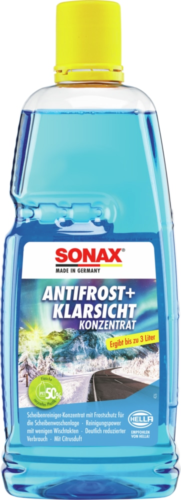 SONAX Scheibenreiniger-Konzentrat Antifrost+Klarsicht, 03323000, 1L