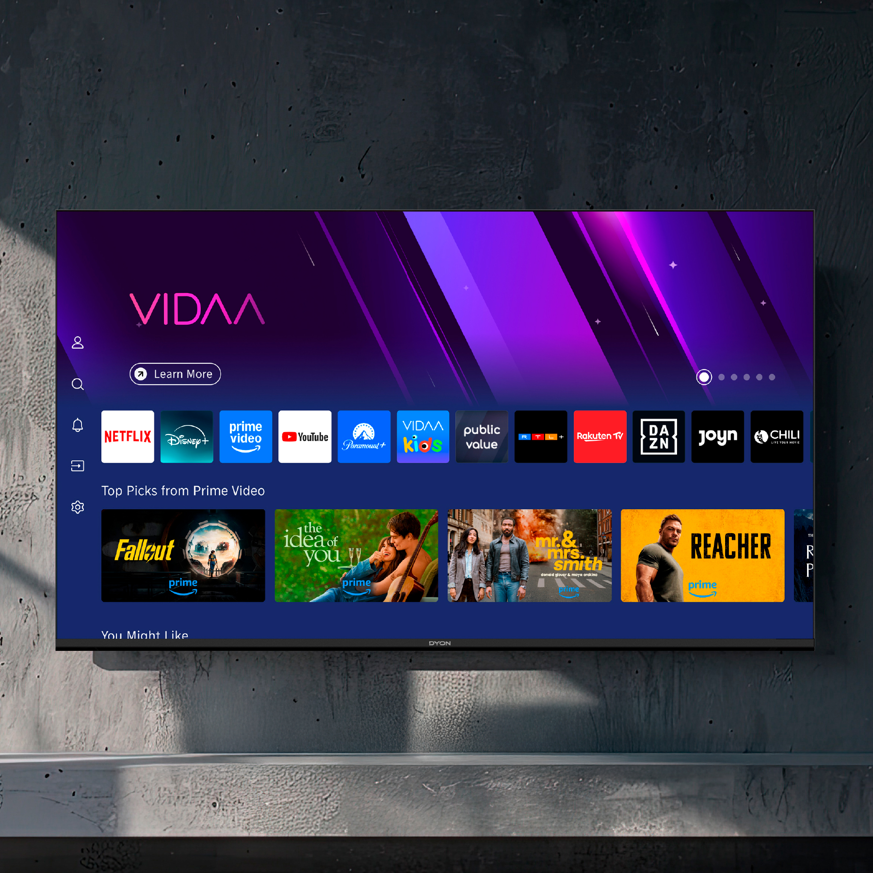 DYON LED-TV Smart 24 VX, 60 cm (24"), EEK: F, mit VIDAA DYON LED-TV Smart 24 VX, 60 cm (24"), EEK: F, mit VIDAA