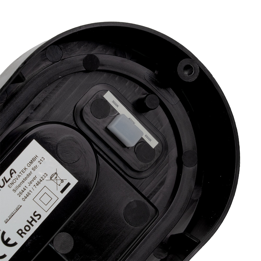 LUXULA LED-Kellerleuchte, 12W, EEK: F, 1080lm, CCT, IP54, schwarz LUXULA LED-Kellerleuchte, 12W, EEK: F, 1080lm, CCT, IP54, schwarz