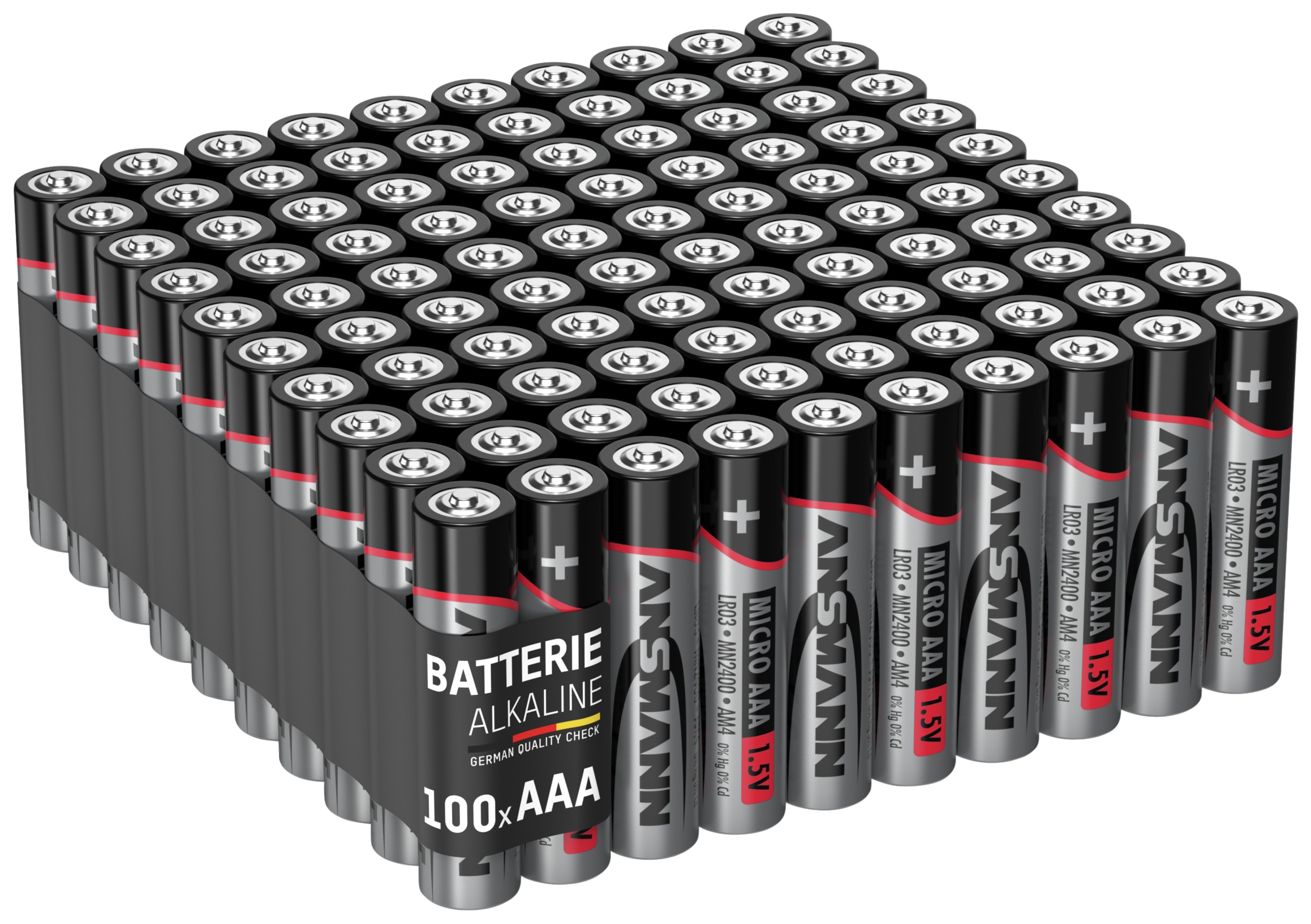 ANSMANN Miro-Batterie-Set, Alkaline, 100 Stück