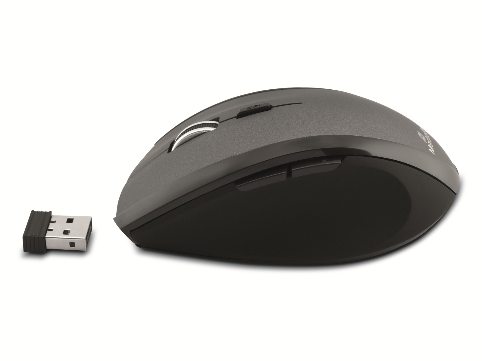 MEDIARANGE Funk-Maus MROS203, 5 Tasten, schwarz/grau MEDIARANGE Funk-Maus MROS203, 5 Tasten, schwarz/grau