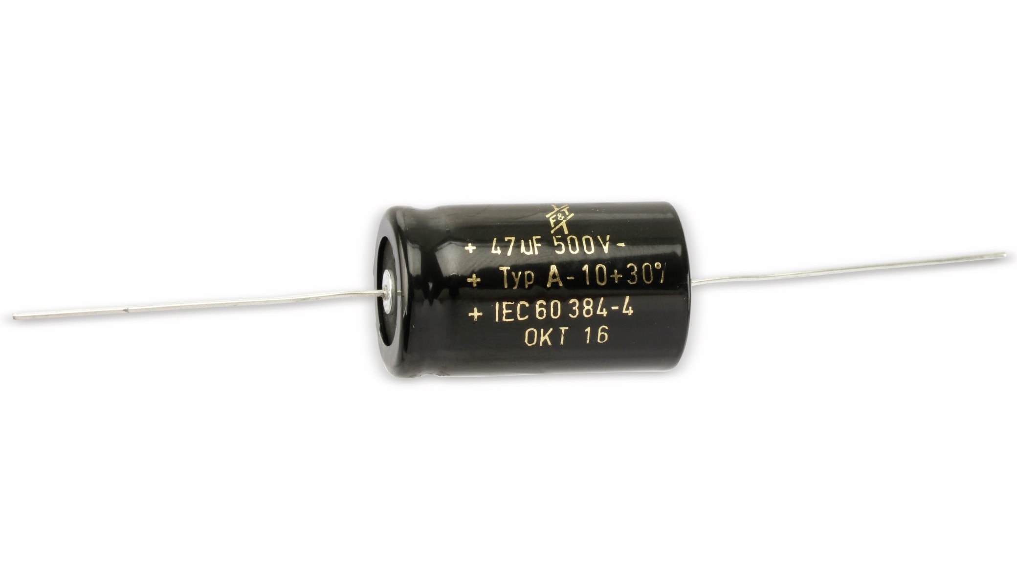 Elko 47µF, 500V, axial Elektrolytkondensator, 47µF, 500V