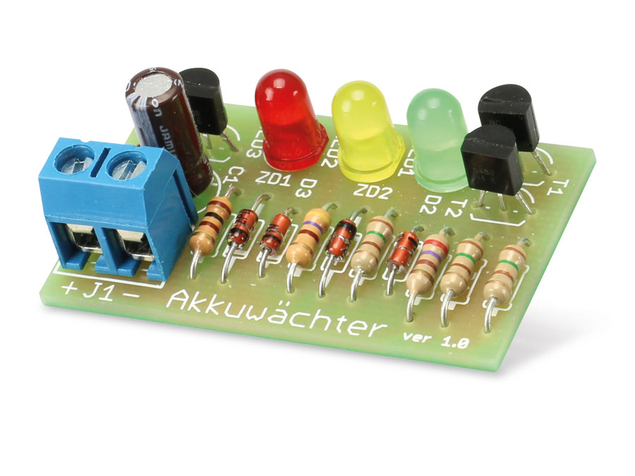 Bausatz 3-Kanal-Akkuwächter 12 V-, V1.0 Bausatz 3-Kanal-Akkuwächter 12 V-