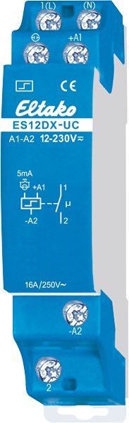 ELTAKO Stromstoßschalter ES12DX-UC, 1S ELTAKO Stromstoßschalter ES12DX-UC, 1S