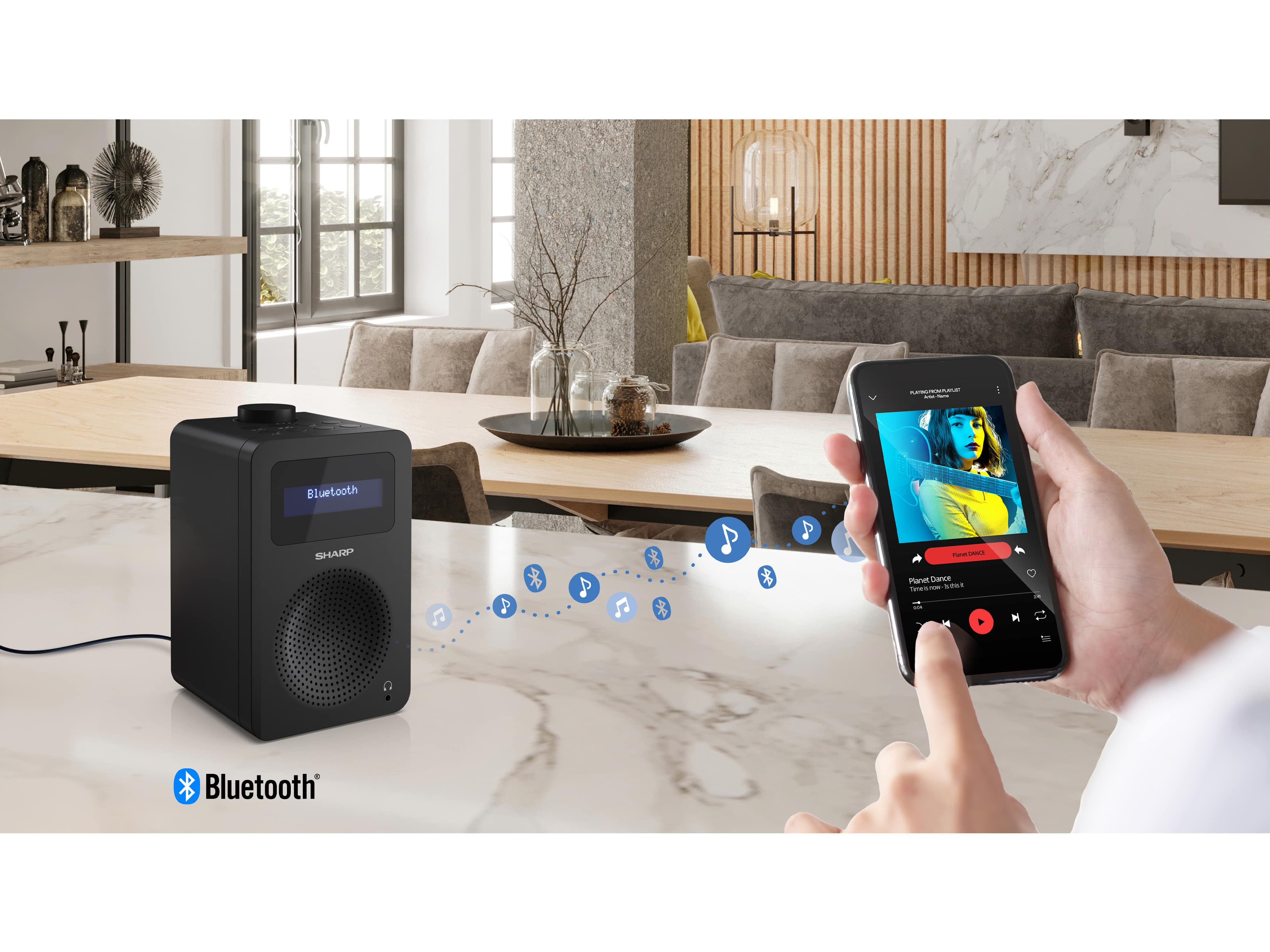 SHARP Digitalradio DR-430, schwarz, DBT+, Bluetooth SHARP Digitalradio DR-430, schwarz, DBT+, Bluetooth