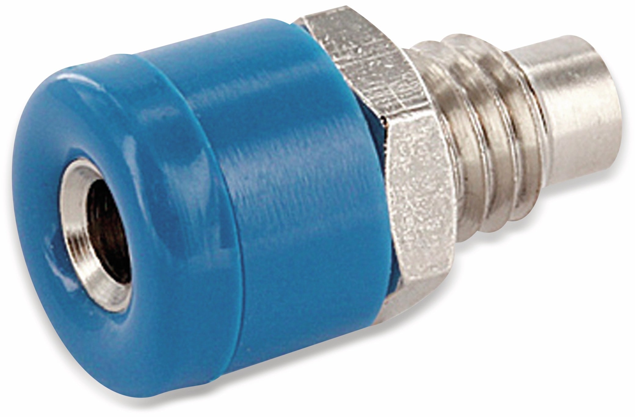 SCHNEPP Zwerg-Einbaubuchse, 2,6 mm, blau ECON CONNECT Zwerg-Einbaubuchse, 2,6 mm, blau