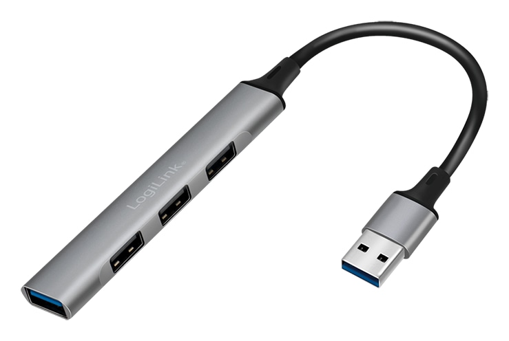 LOGILINK USB-Hub UA0391 4-port, USB-A, ultra-slim LOGILINK USB-Hub UA0391 4-port, USB-A, ultra-slim