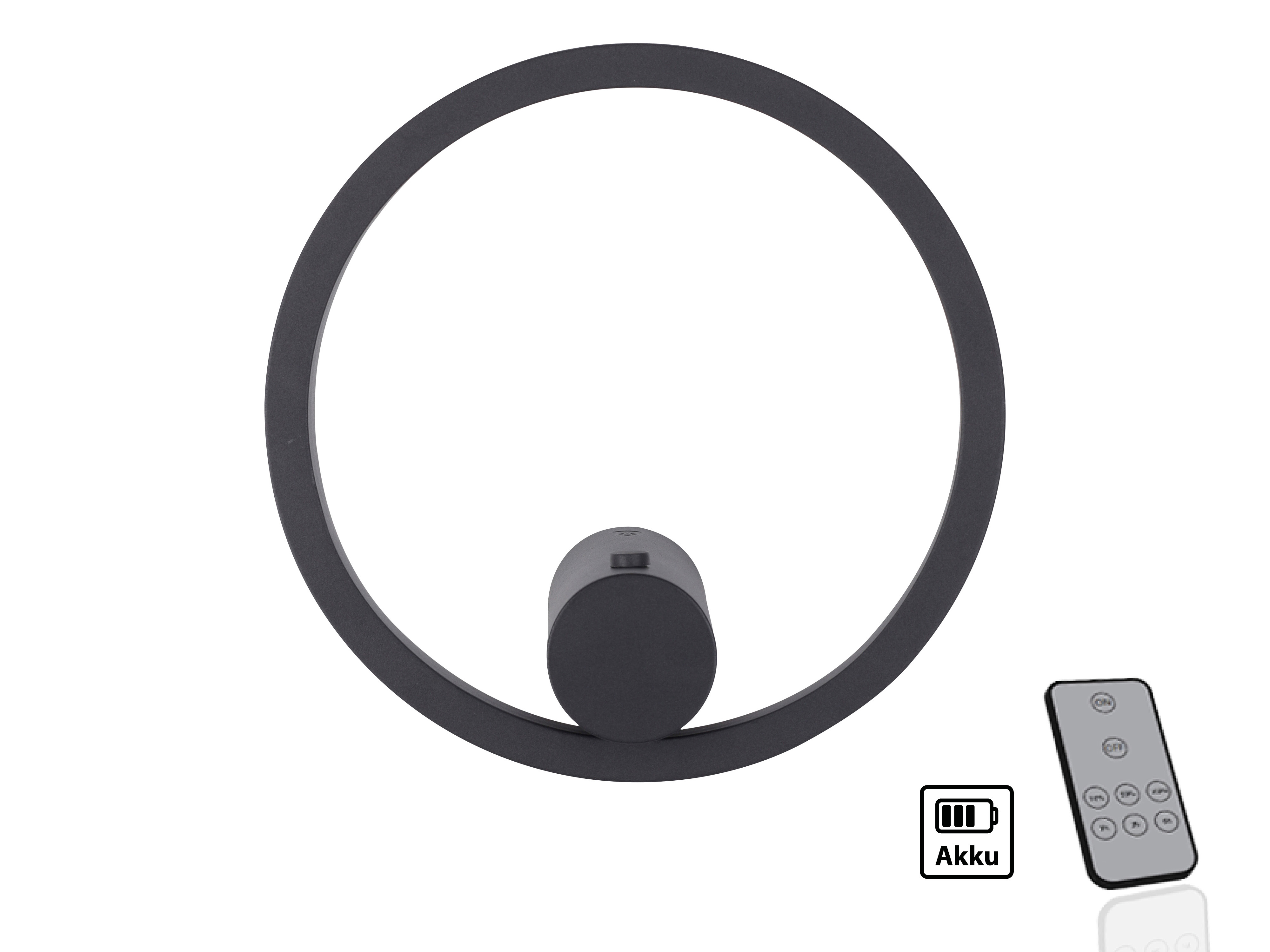 JUST LIGHT LED-Akku Wandleuchte 18280-13, 6W, 660lm, 3000K, anthrazit JUST LIGHT LED-Akku Wandleuchte 18280-13, 6W, 660lm, 3000K, anthrazit