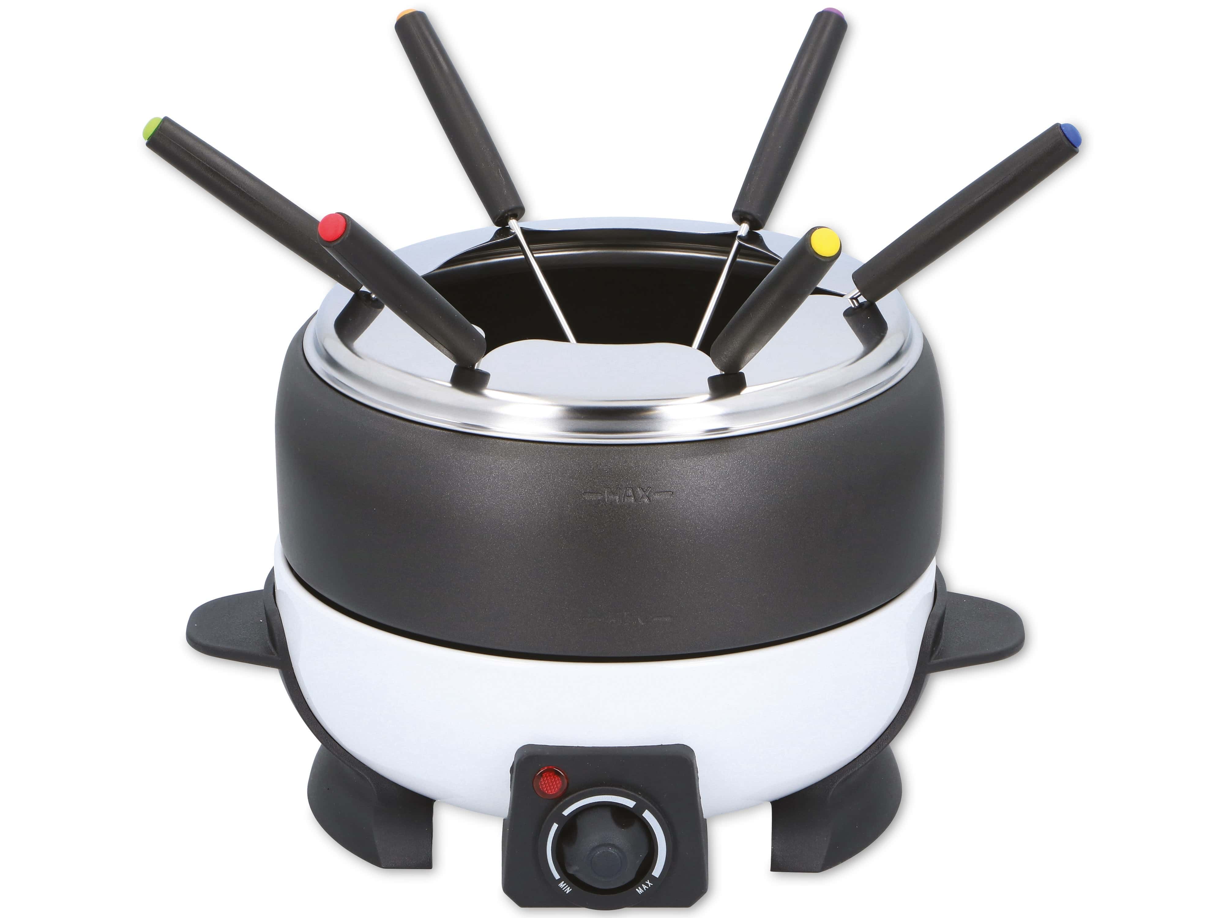 CUISINIER DELUXE Fondue-Set schwarz, 800 W CUISINIER DELUXE Fondue-Set schwarz, 800 W