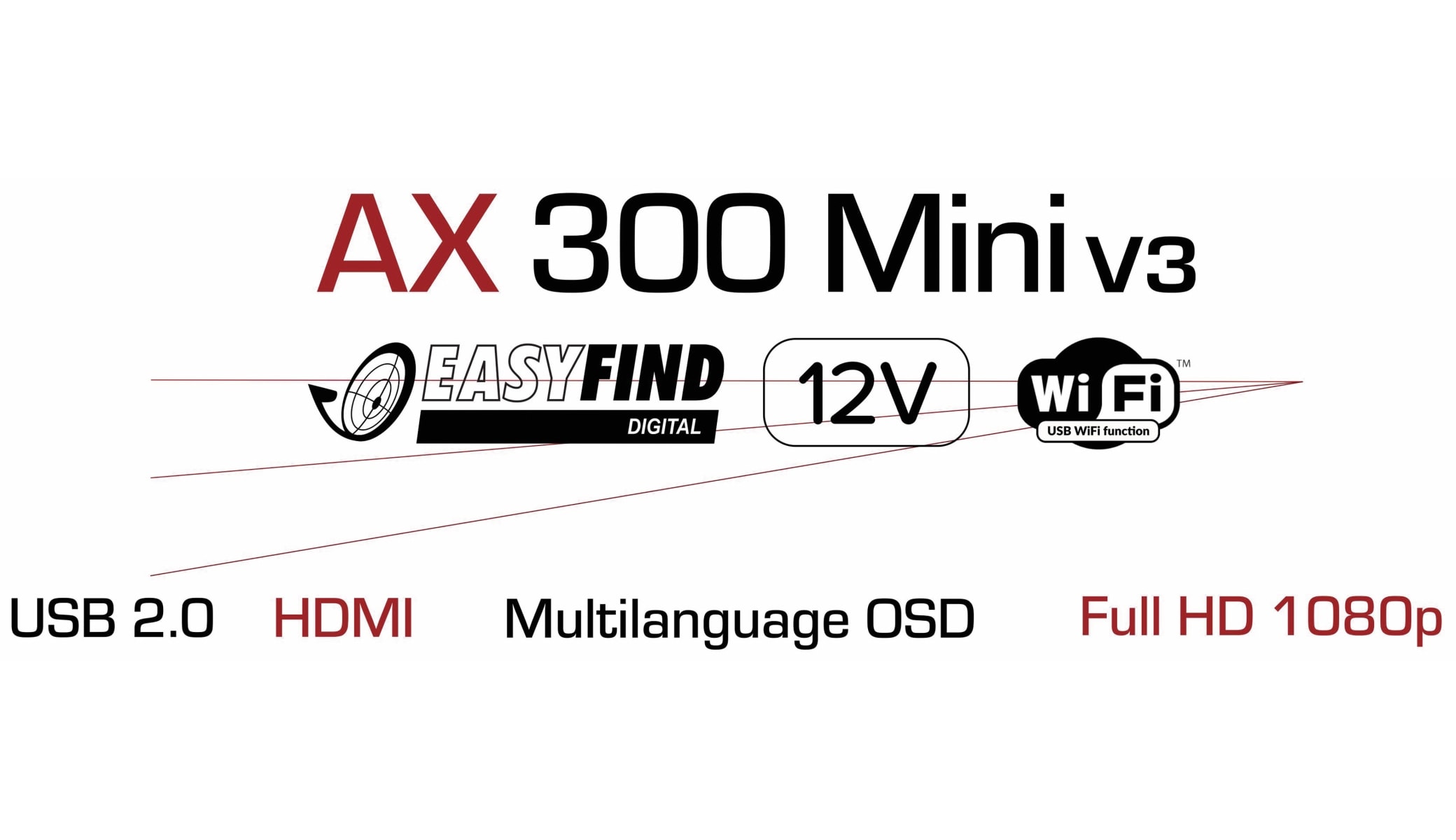 RED OPTICUM DVB-S2 HDTV Receiver AX 300 mini V3 mit PVR RED OPTICUM DVB-S2 HDTV Receiver AX 300 mini V3 mit PVR