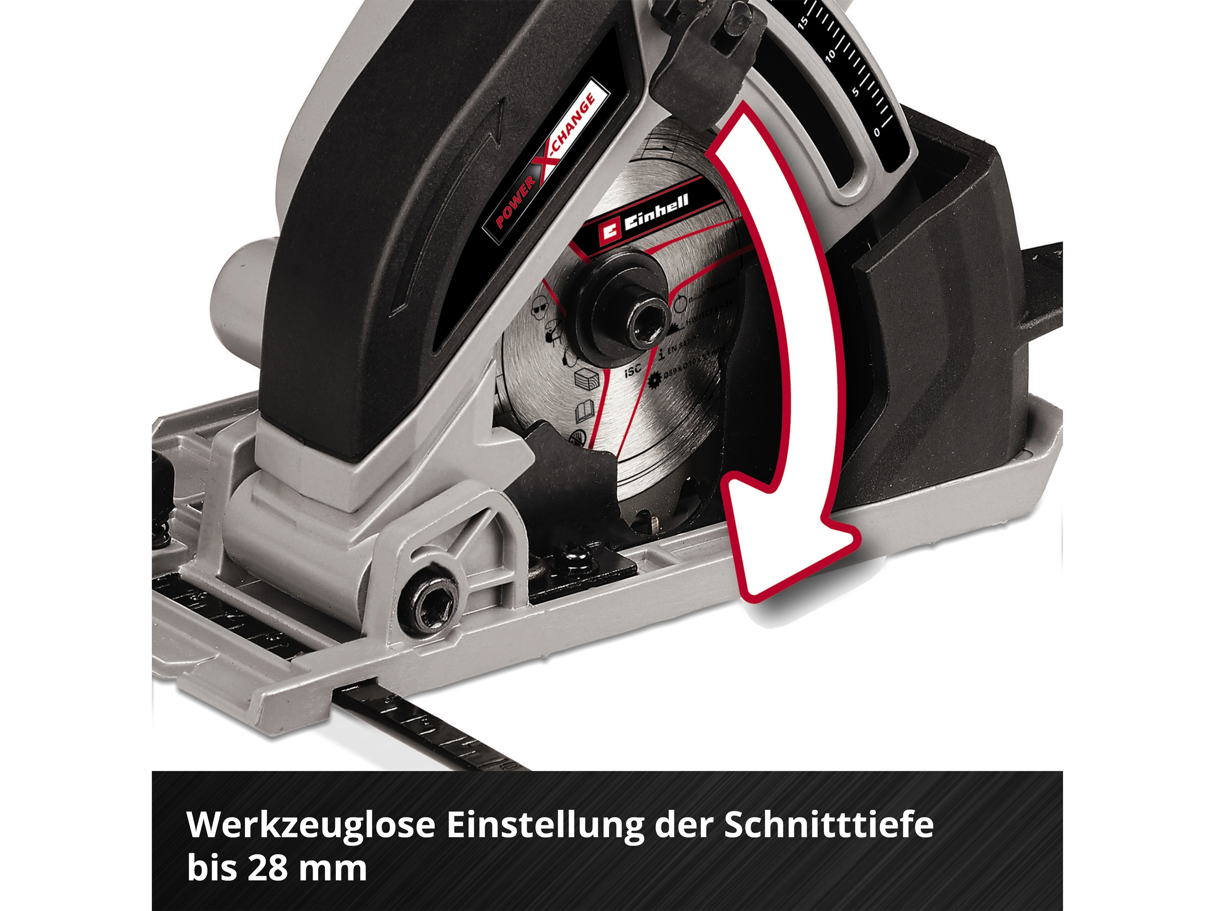 EINHELL Akku-Mini-Handkreissäge TE-CS 18/89 Li Solo