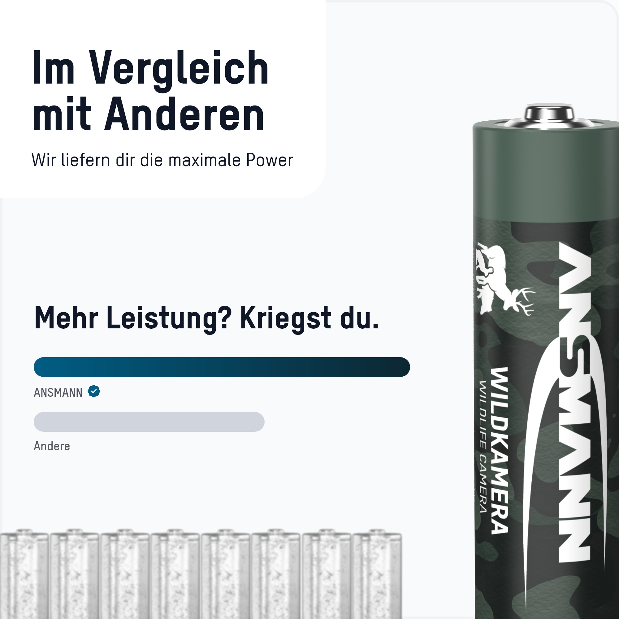 ANSMANN Akku Mignon AA Typ 2100, für Wildkamera, 4 Stück ANSMANN Akku Mignon AA Typ 2100, für Wildkamera, 4 Stück