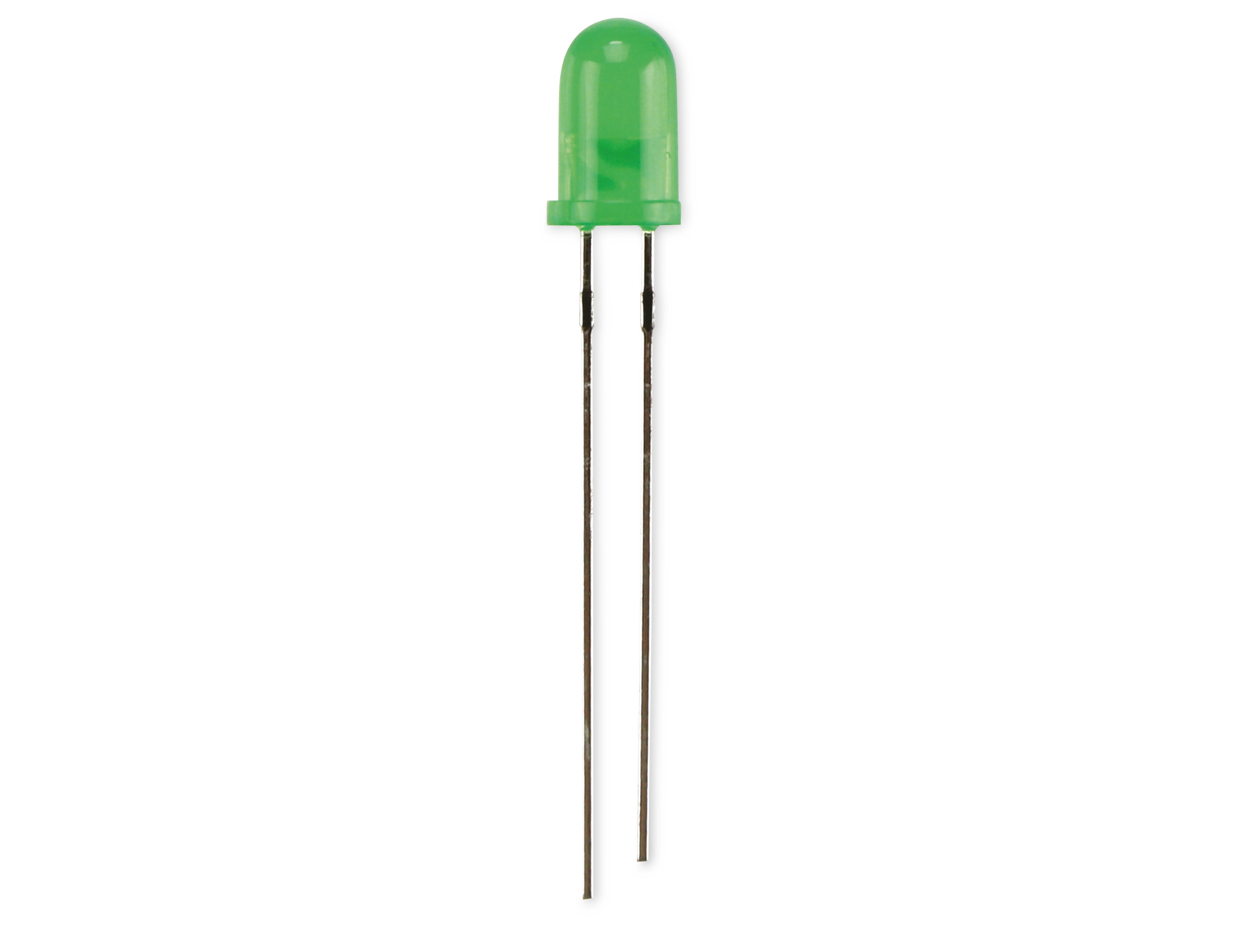 KINGBRIGHT LED, L-7113GD, Grün, 5 mm (T-1 3/4), 568 nm, 30 mcd, 30°, Rund