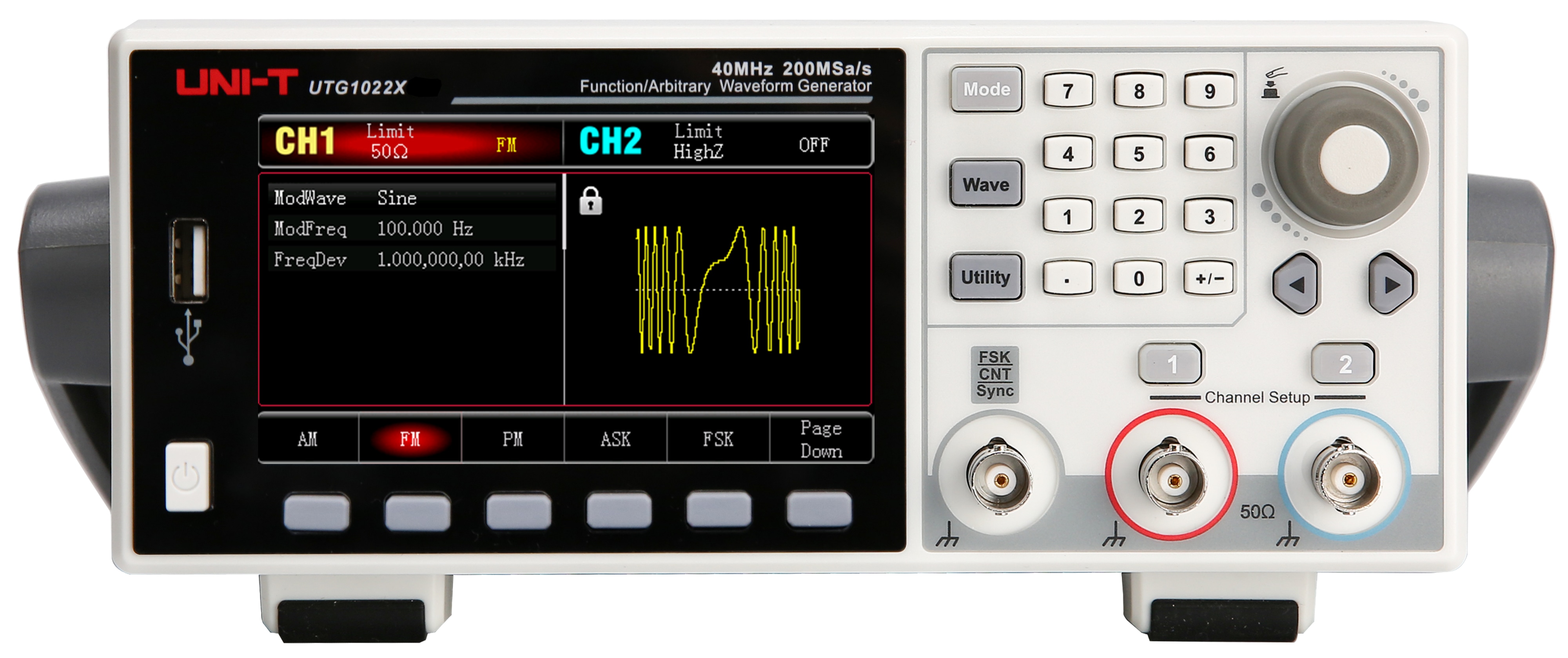 UNI-T Funktionsgenerator UTG1022X, 2 Kanal, 20 MHz UNI-T Funktionsgenerator UTG1022X, 2 Kanal, 20 MHz