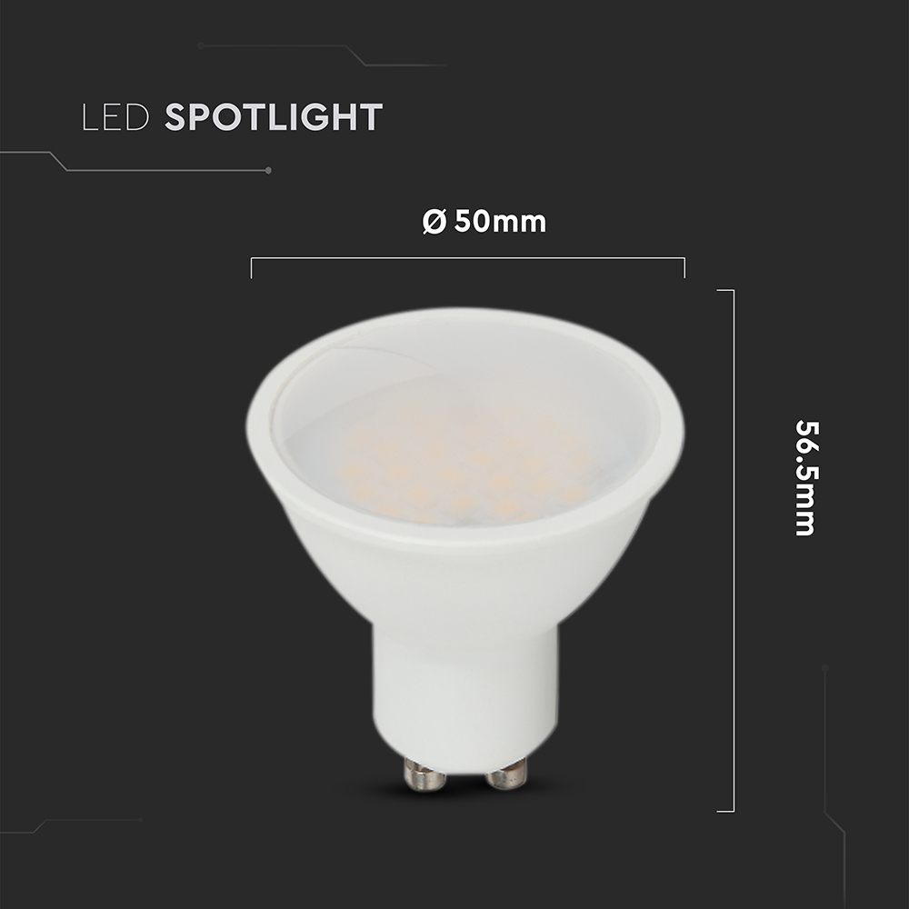 V-TAC LED-Lampe VT-218796, GU10, EEK: F, 10 W, 1000 lm, 4000 K V-TAC LED-Lampe VT-218796, GU10, EEK: F, 10 W, 1000 lm, 4000 K