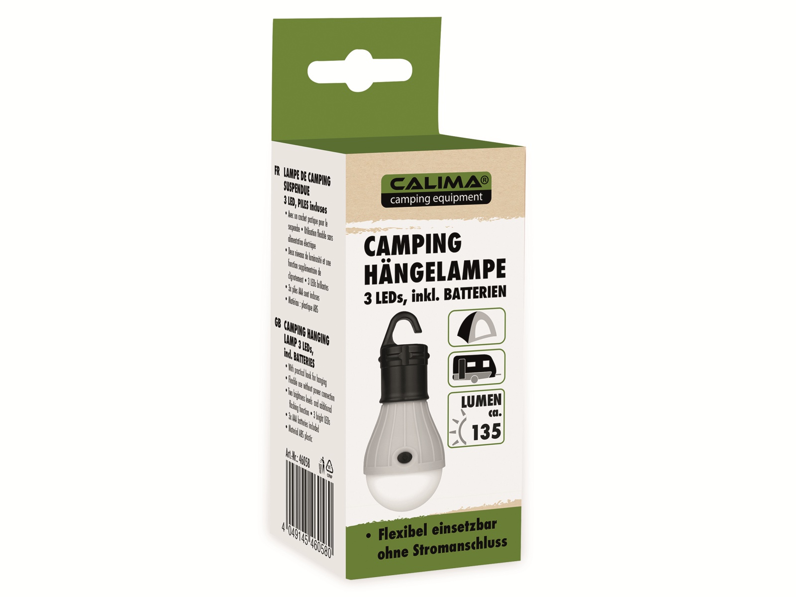 CALIMA CAMPING EQUIPMENT LED-Camping Hängeleuchte 46058 CALIMA CAMPING EQUIPMENT LED-Camping Hängeleuchte 46058