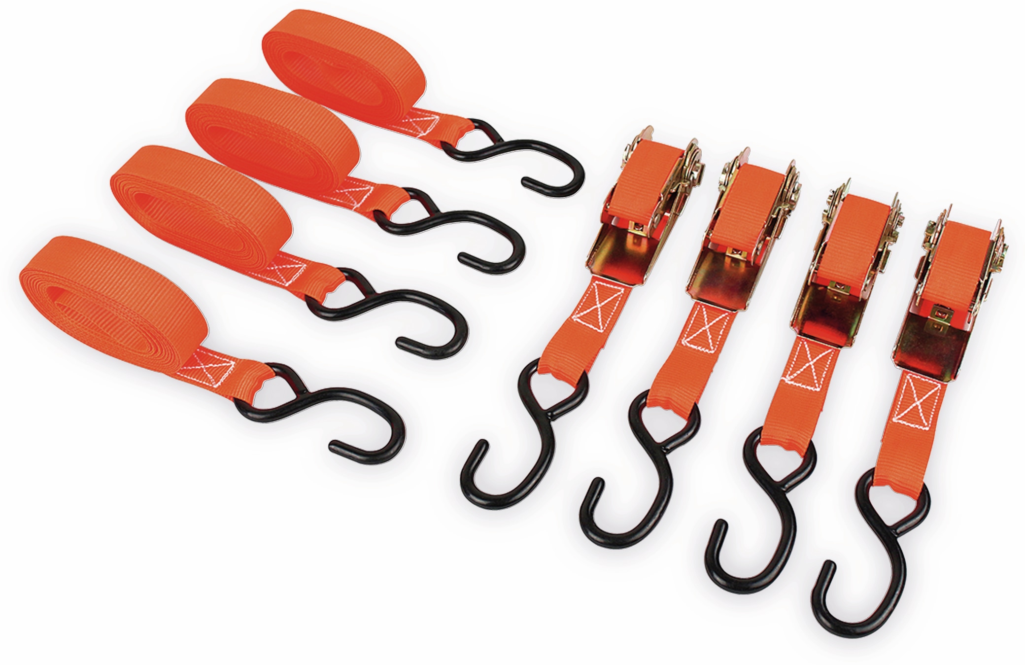 LAS Spanngurt-Set 10342, 4 Stück LAS Spanngurt-Set 10342, 4 Stück
