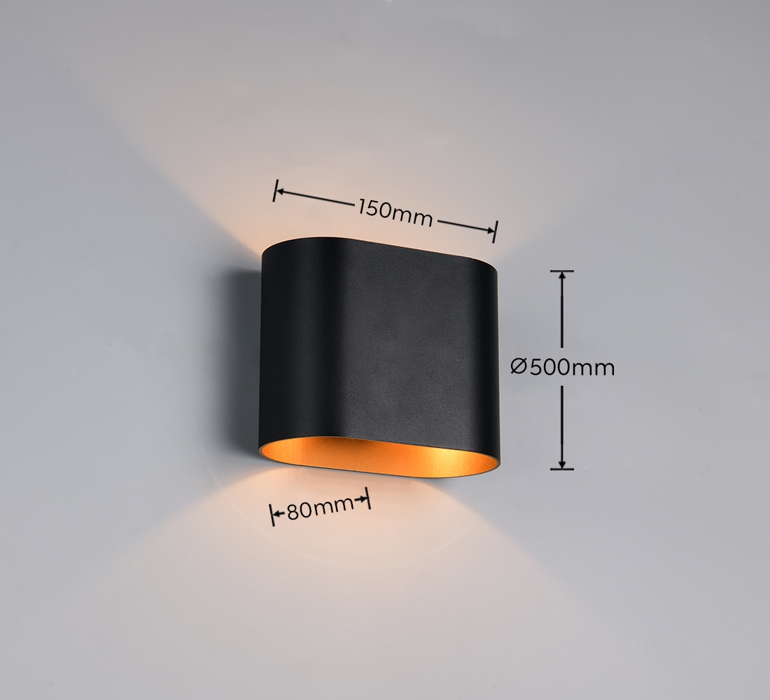 TRIO LED-Wandleuchte ALANI, 266100180, G9, ohne Leuchtmittel, schwarz TRIO LED-Wandleuchte ALANI, 266100180, G9, ohne Leuchtmittel, schwarz