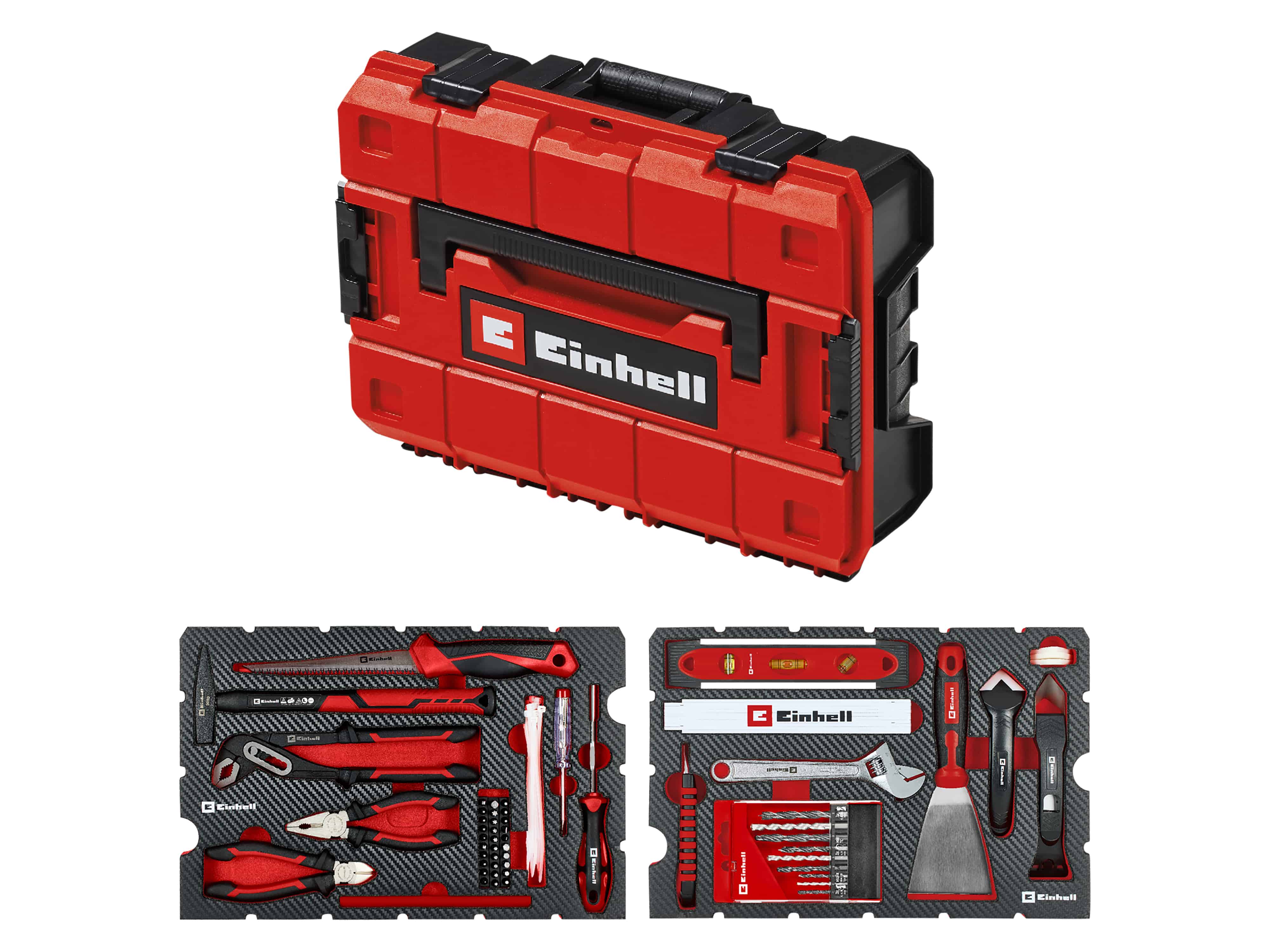 EINHELL Werkzeugkoffer Renovierung, 370517, E-Case, 78-teilig
