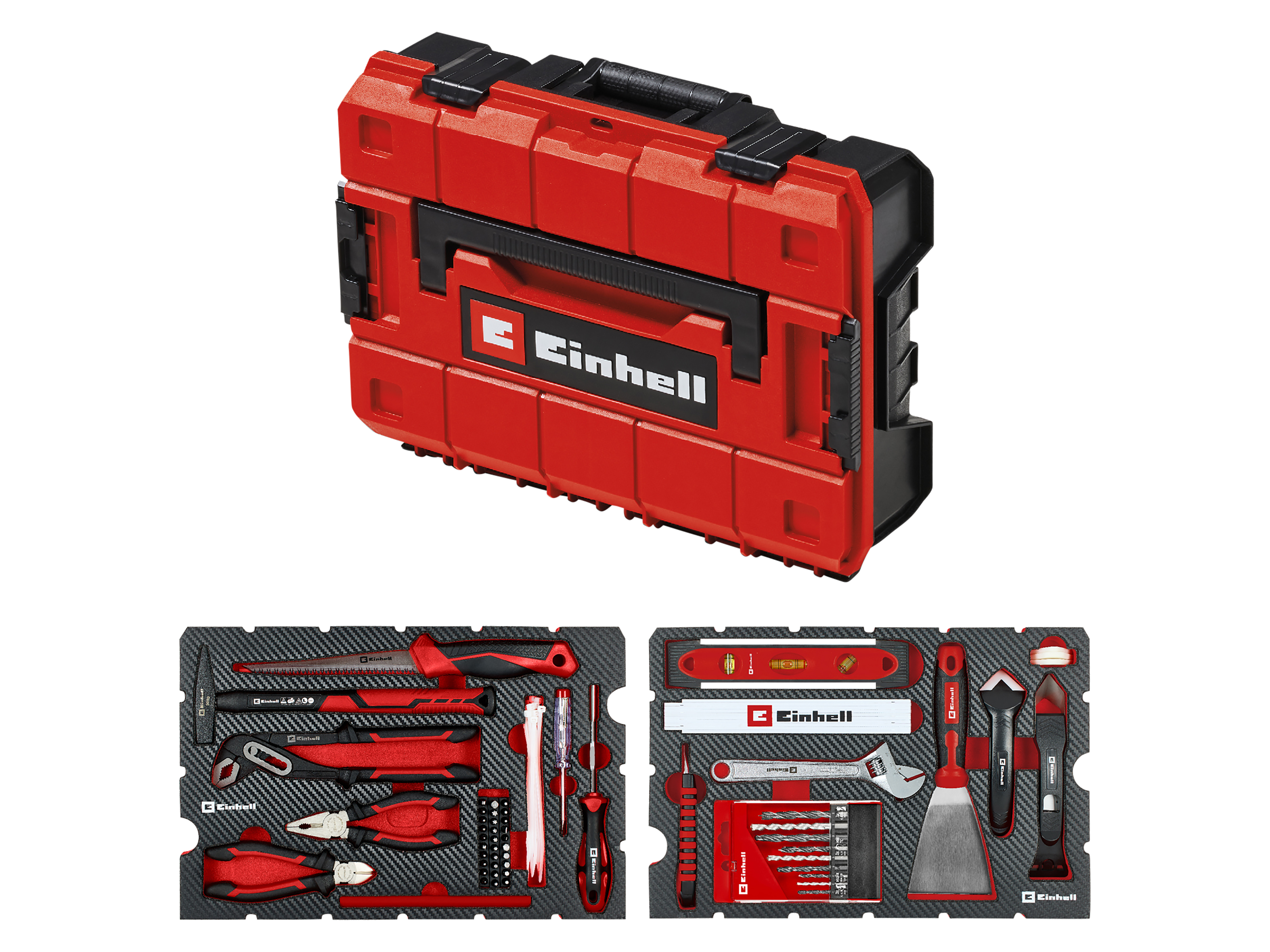 EINHELL Werkzeugkoffer Renovierung, 370517, E-Case, 78-teilig EINHELL Werkzeugkoffer Renovierung, 370517, E-Case, 78-teilig