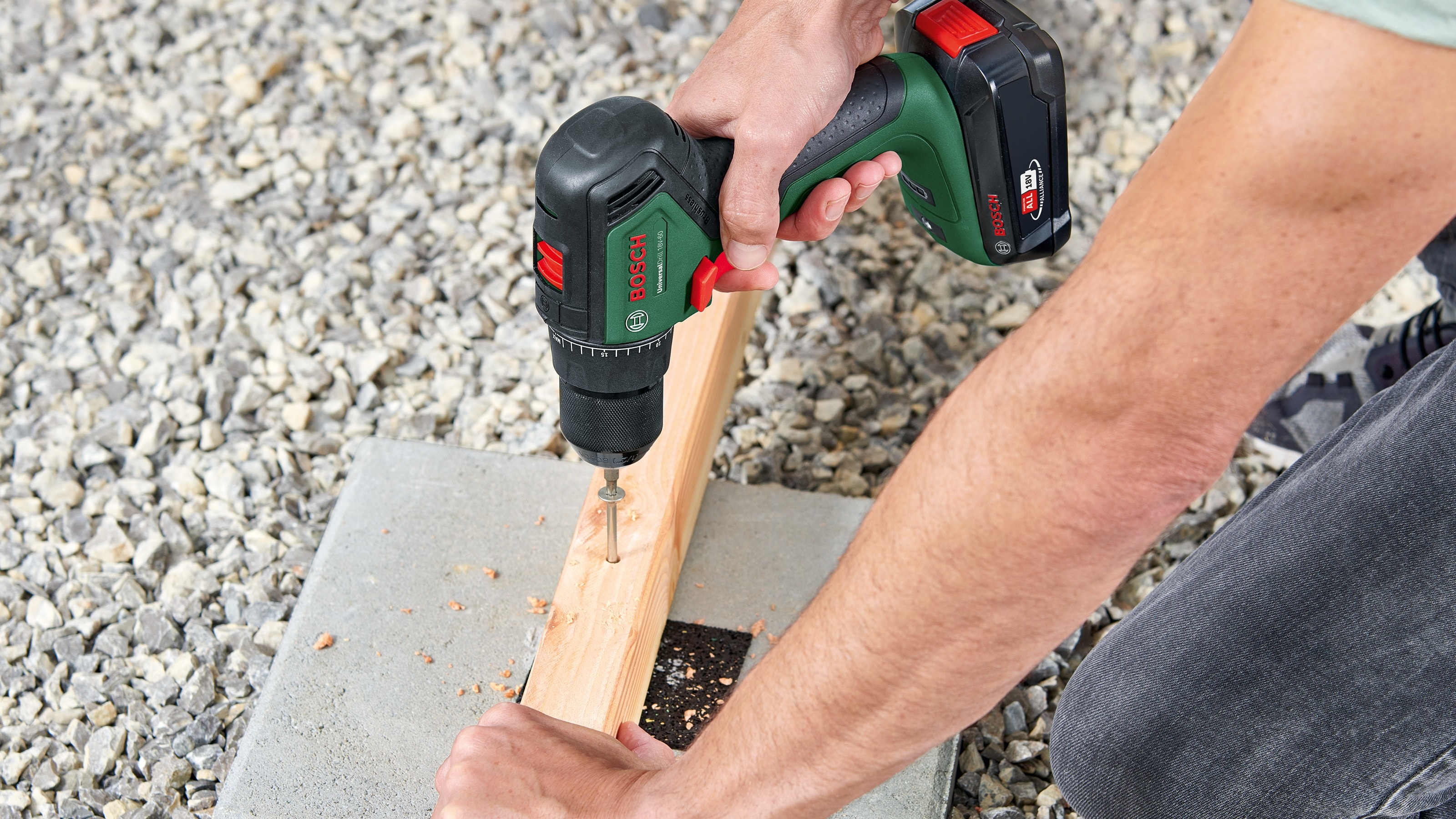 BOSCH Akku-Schlagbohrschrauber UniversalImpact 18V-60 06039D7100, 2-Gang, ohne Akku