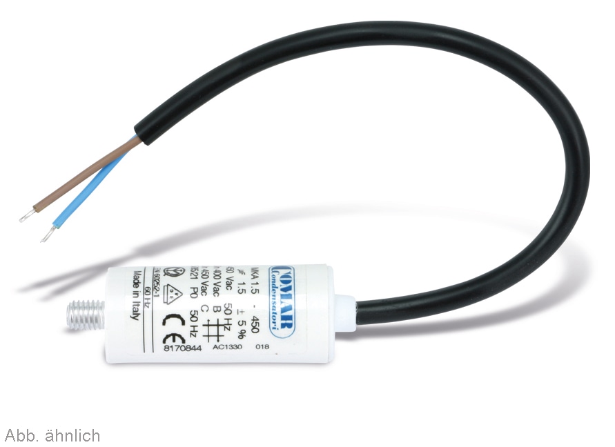 COMAR Motorkondensator, 18µF, 450V, 250mm COMAR Motorkondensator, 18µF, 450V, 250mm
