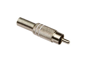 S-IMPULS Cinchstecker, Metall, weiß, mit Knickschutz S-IMPULS Cinchstecker, Metall, weiß, mit Knickschutz