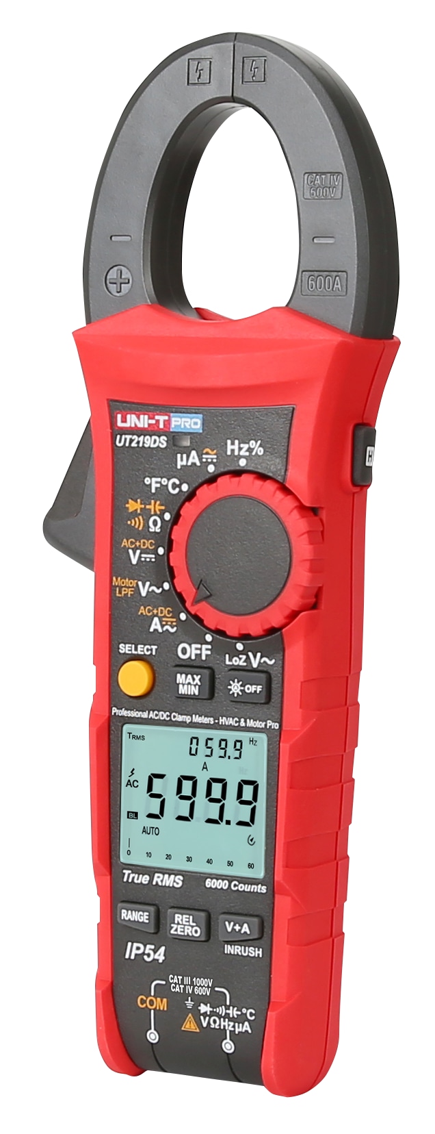 UNI-T Stromzange UT219DS, 600 A AC/DC UNI-T Stromzange UT219DS, 600 A AC/DC