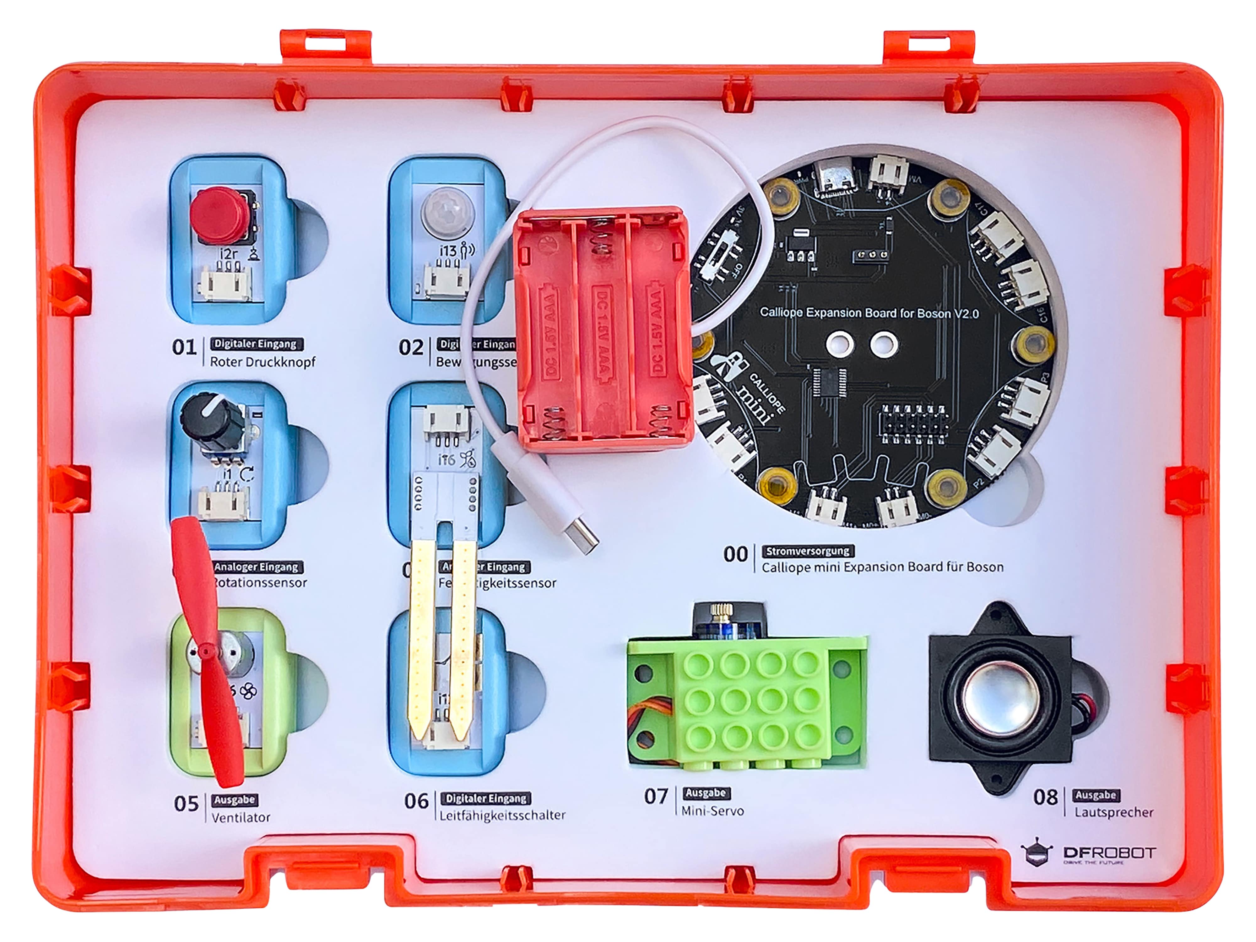 CALLIOPE Boson-Erweiterungsplatine für Calliope mini V3 CALLIOPE Boson-Erweiterungsplatine für Calliope mini V3