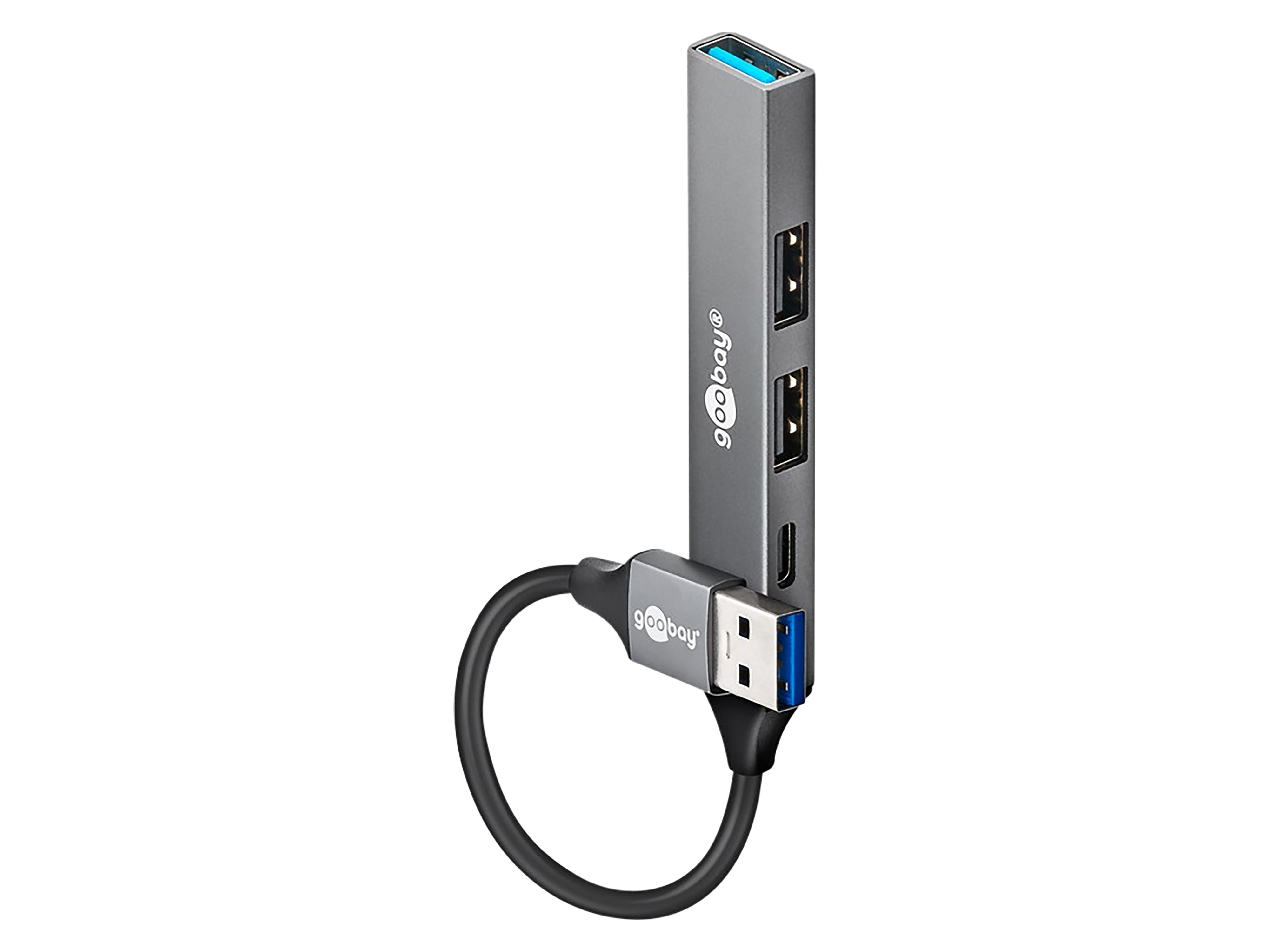 GOOBAY USB3.2 Hub 74458 Slim 4 Port USB-A auf USB-C/USB-A GOOBAY USB3.2 Hub 74458 Slim 4 Port USB-A auf USB-C/USB-A
