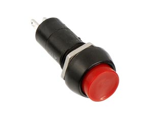 Einbau-Druckschalter PBS-11A, rund, Ein/Aus, rot Einbau-Druckschalter PBS-11A, rund, Ein/Aus, rot