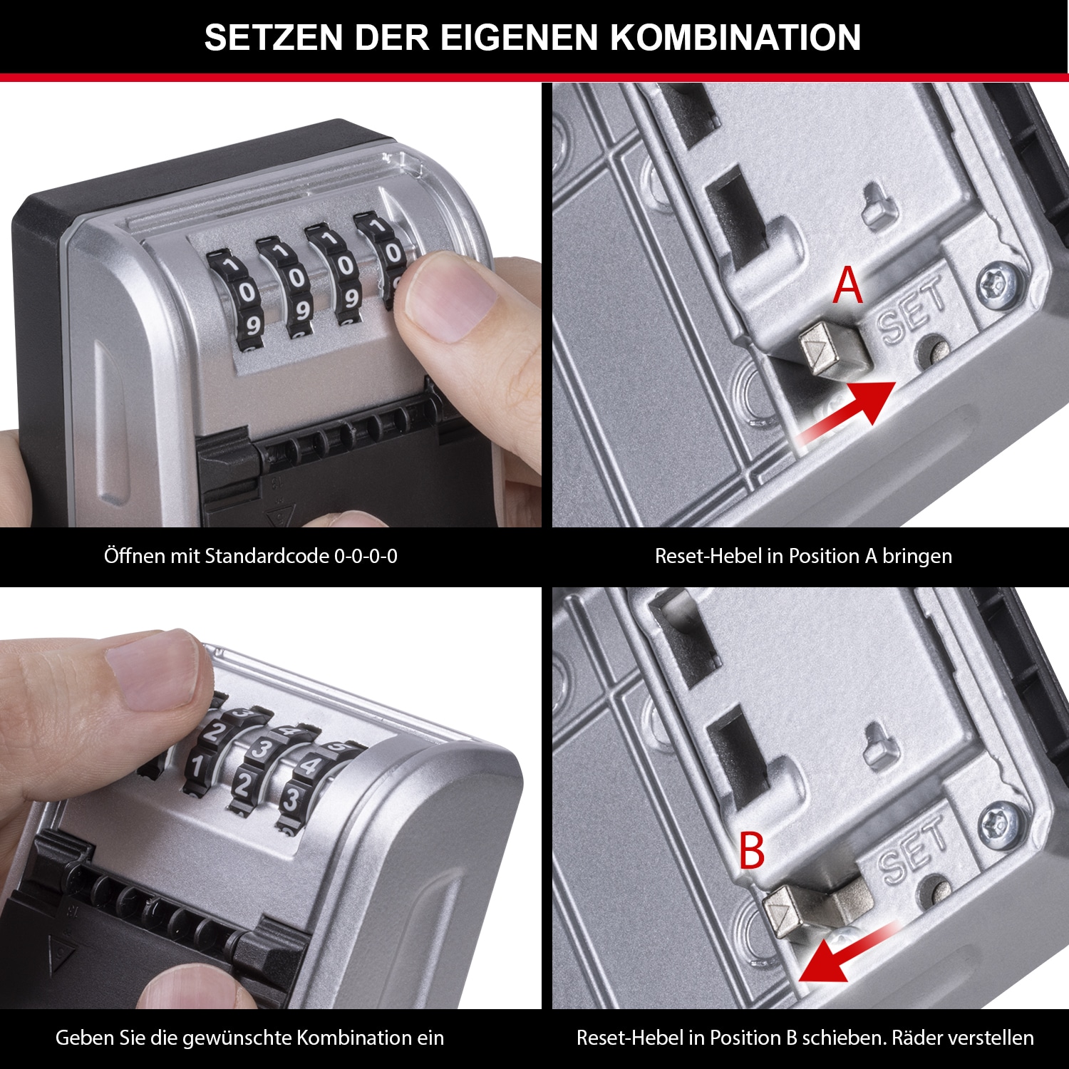 MASTERLOCK Schlüsselkasten 5481EUR, mit Wandmontage