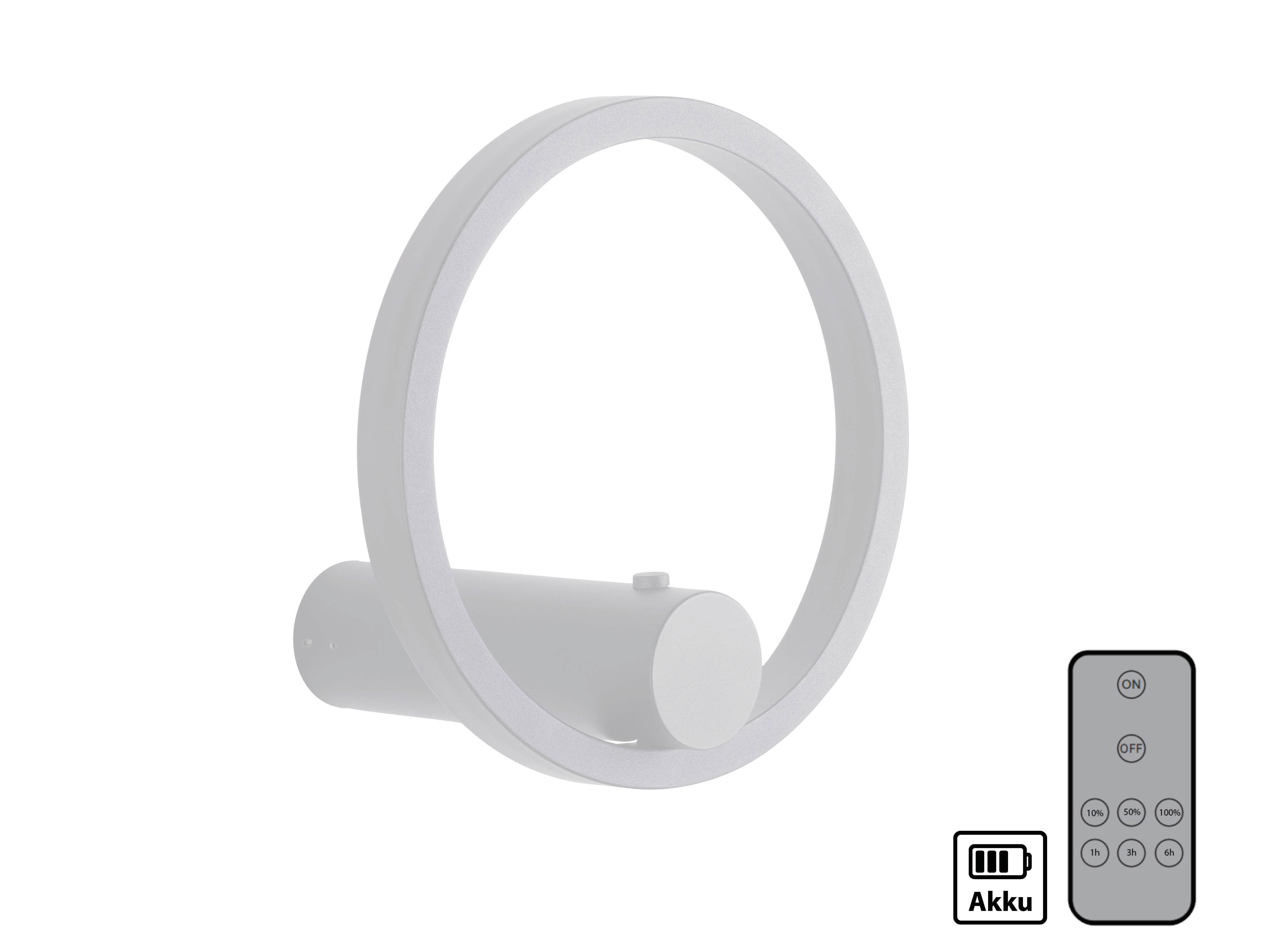 JUST LIGHT LED-Akku Wandleuchte 18280-16, 6W, 660lm, 3000K, weiß JUST LIGHT LED-Akku Wandleuchte 18280-16, 6W, 660lm, 3000K, weiß