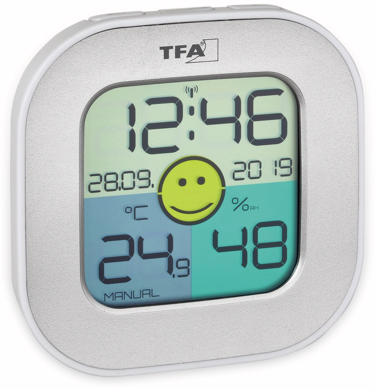 TFA Digitales Thermo-Hygrometer Fun, 30.5050.54, silber TFA Digitales Thermo-Hygrometer Fun, 30.5050.54, silber