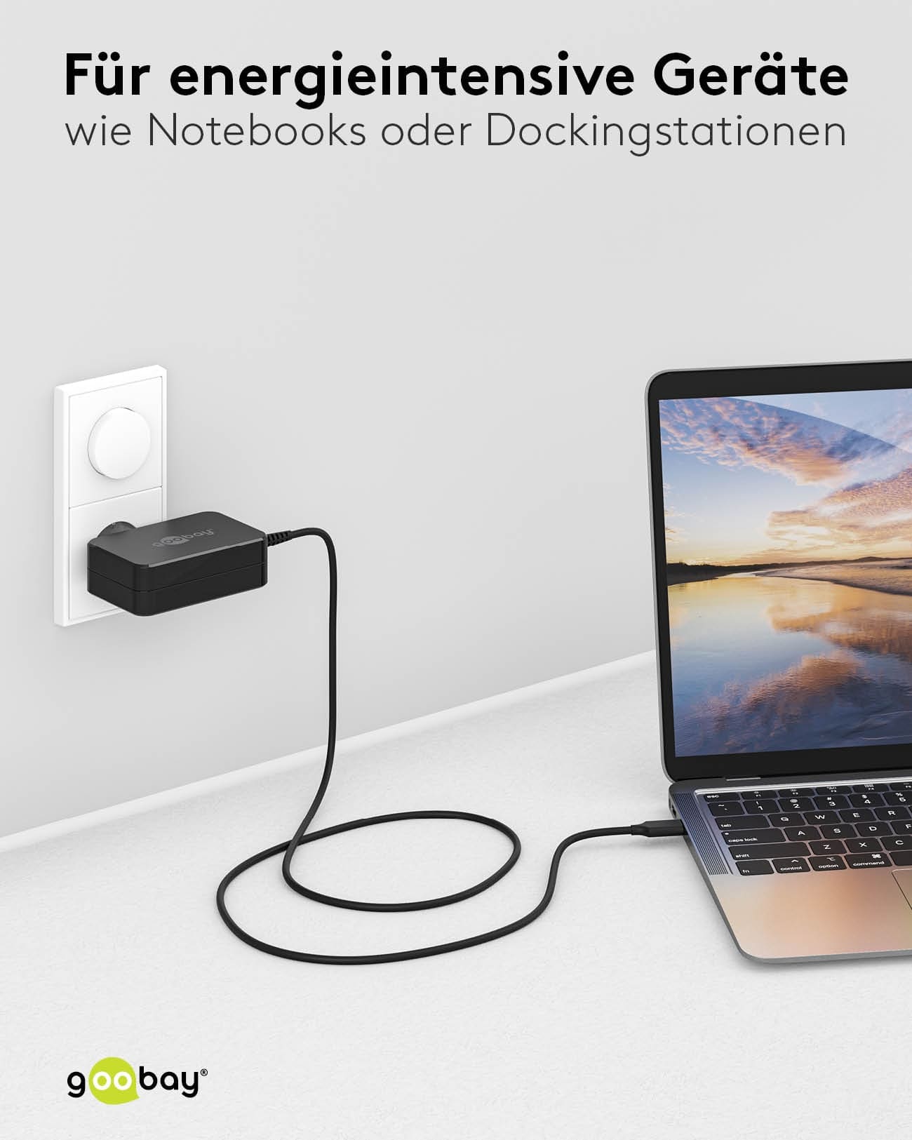 GOOBAY USB-Lader 65419, für Laptops, USB-C, 65 W GOOBAY USB-Lader 65419, für Laptops, USB-C, 65 W