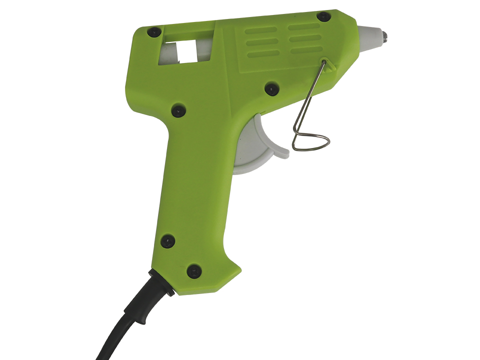 Heißklebepistole 10W, KV-JQ101-G, für 7mm Heißklebesticks mit 7 Klebesticks