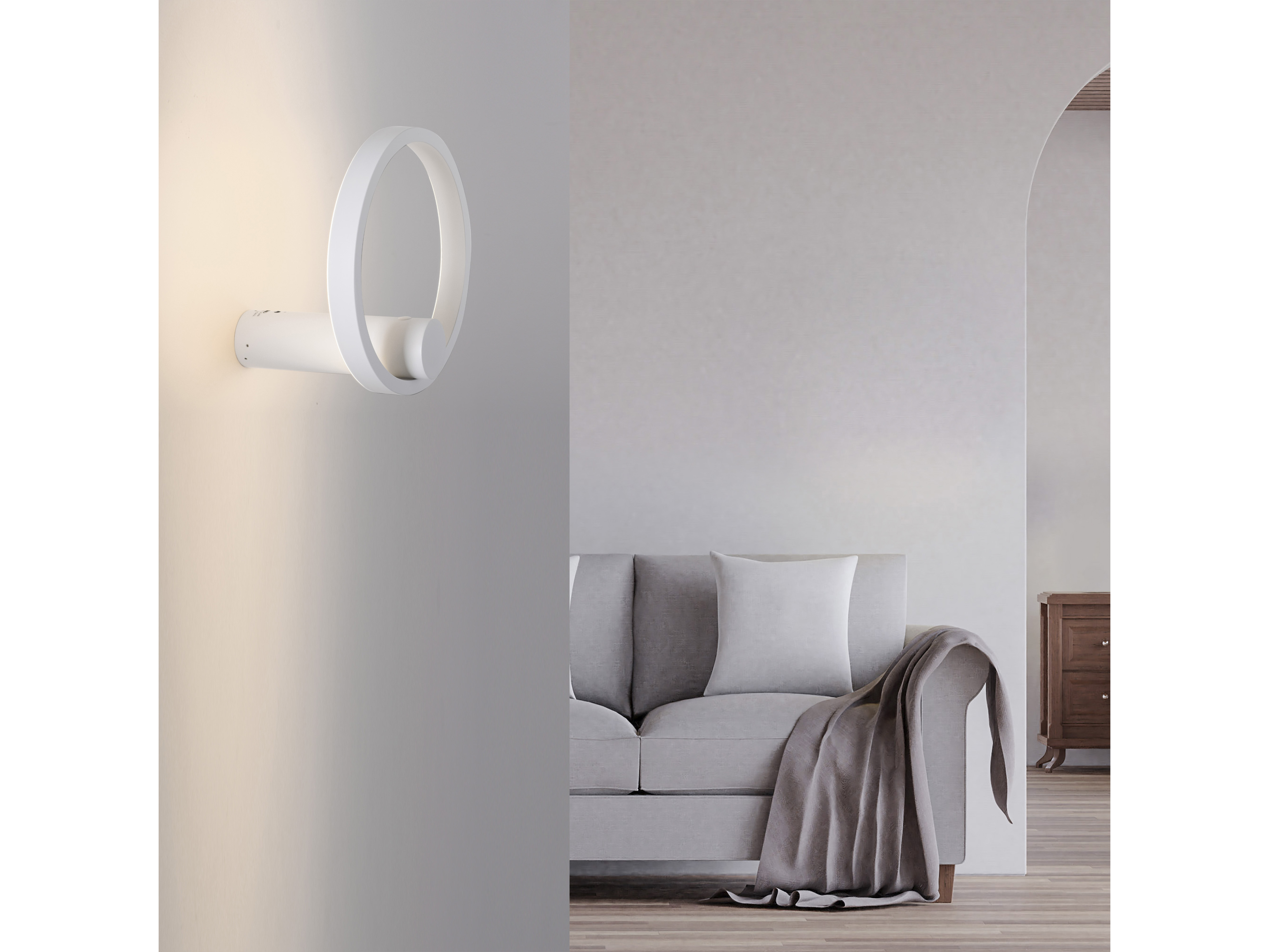 JUST LIGHT LED-Akku Wandleuchte 18280-16, 6W, 660lm, 3000K, weiß JUST LIGHT LED-Akku Wandleuchte 18280-16, 6W, 660lm, 3000K, weiß
