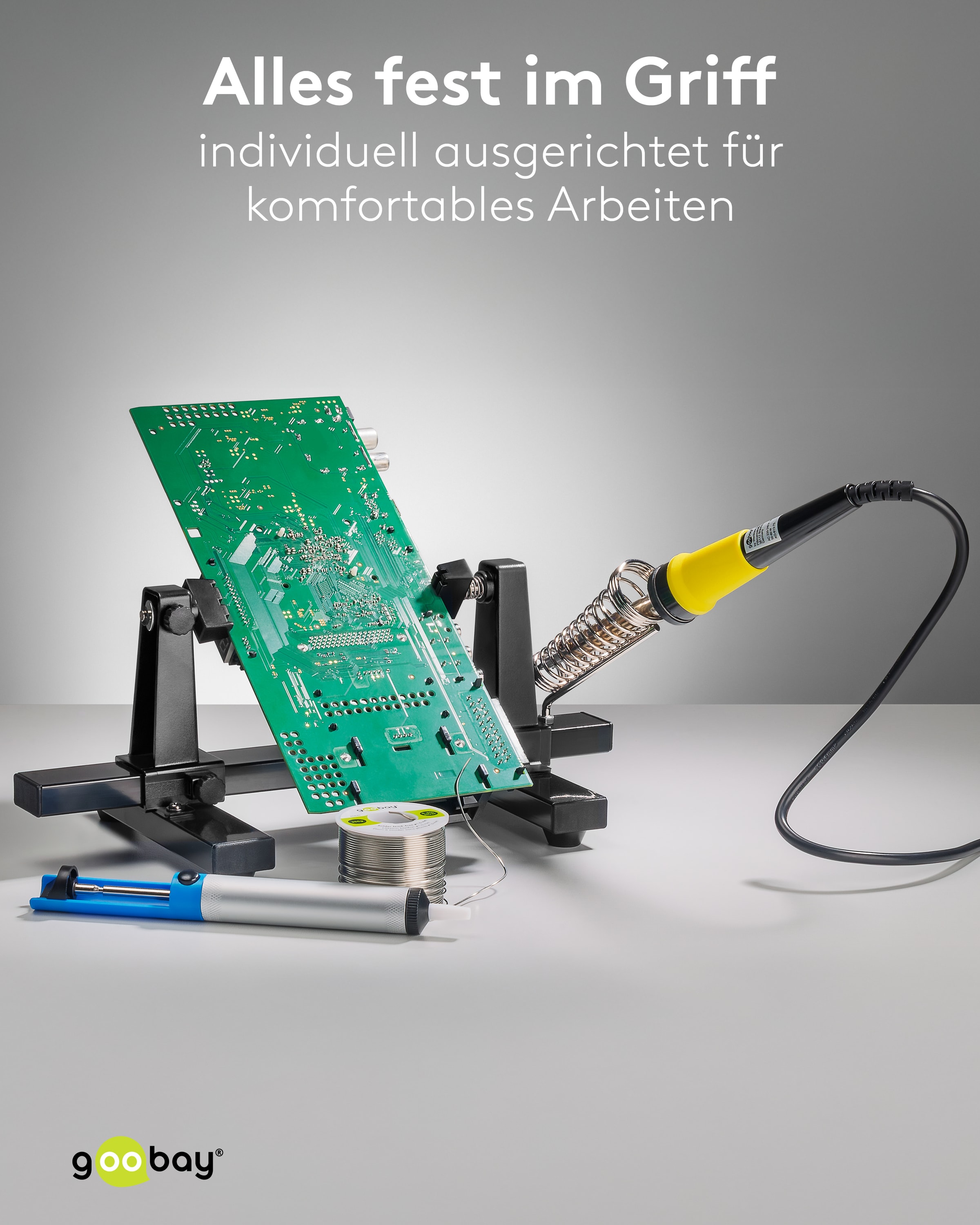 GOOBAY Platinenhalter, 76559, mit Lötkolbenständer