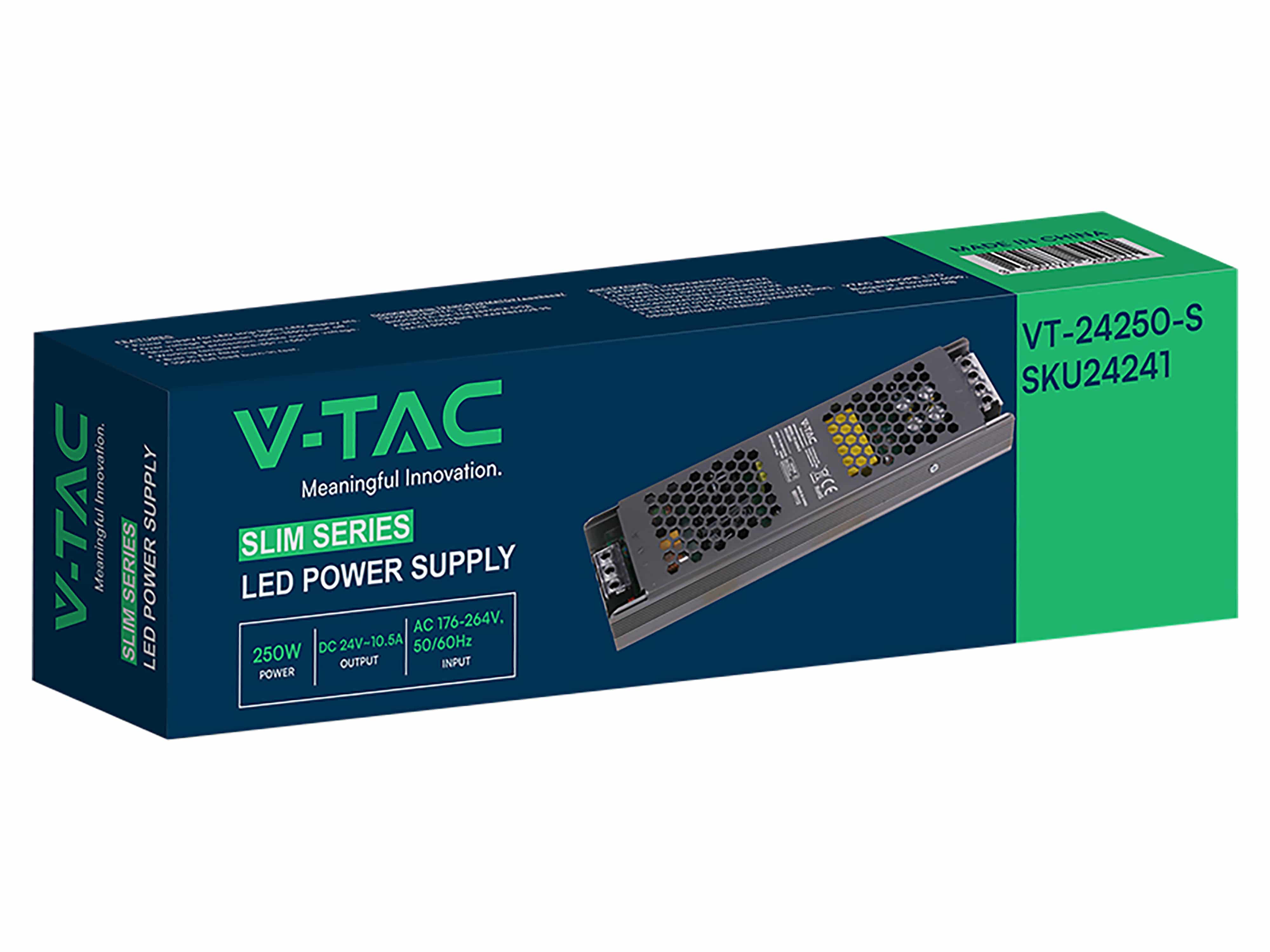 V-TAC Schaltnetzteil, VT-24241, 24V/10,5A, 250W, IP20 V-TAC Schaltnetzteil, VT-24241, 24V/10,5A, 250W, IP20