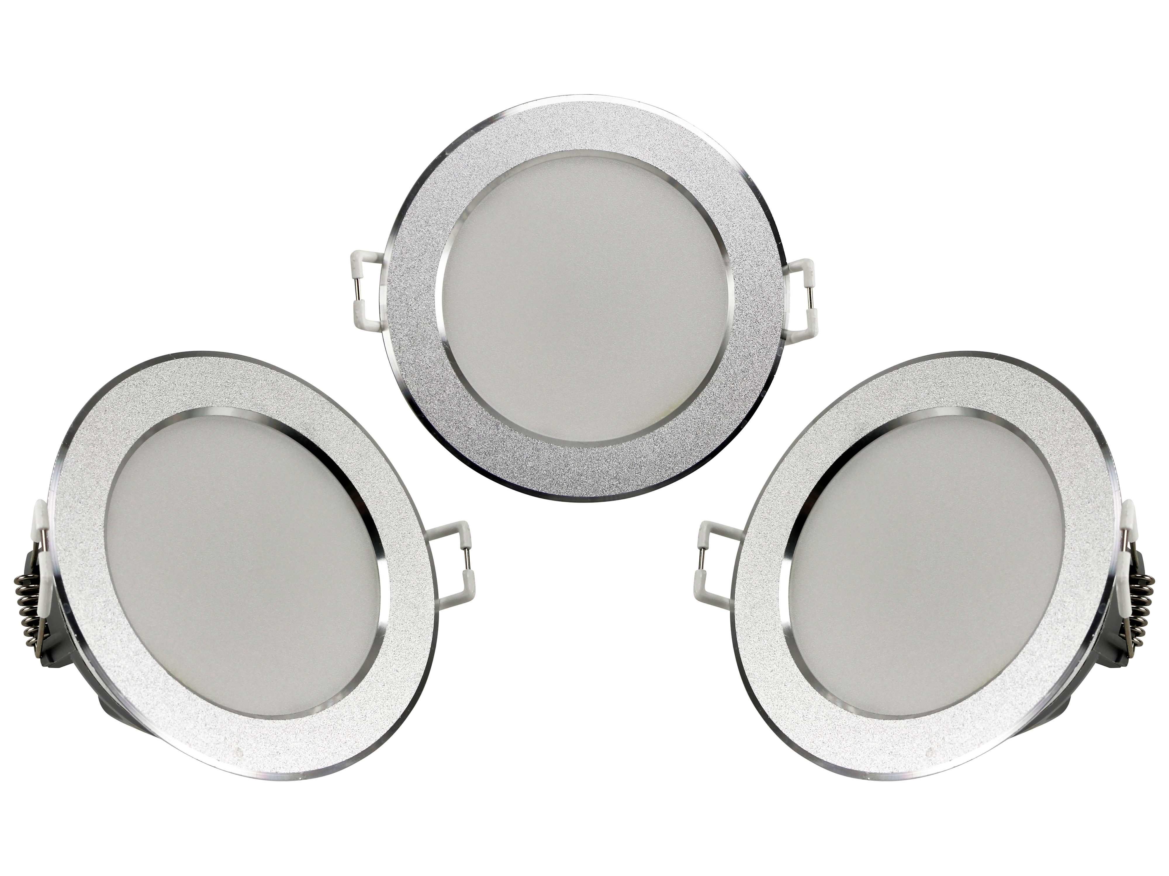 PHILIPS Einbaustrahler, LED, 2700K, 3,5W, Silber, 3 Stück