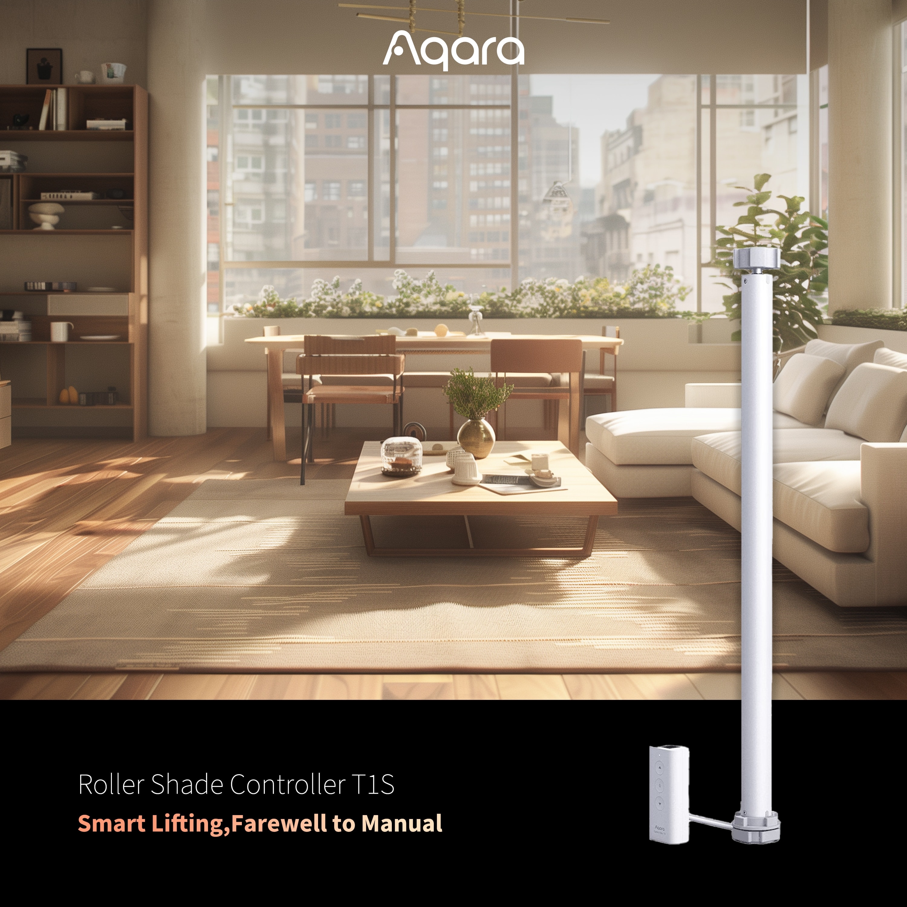 AQARA Rollladensteuerung Shade Controller T1S, CD-M03D