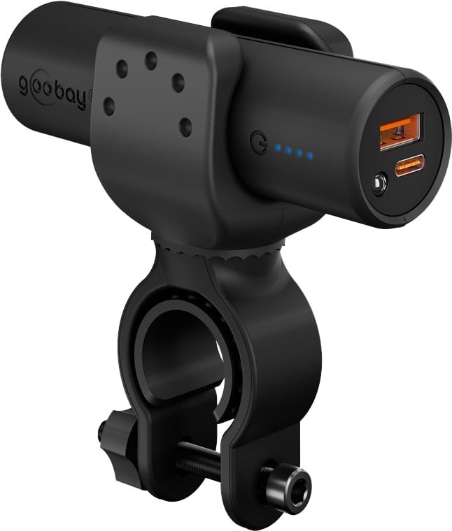 GOOBAY Bike Powerbank 60656, 5000mAh, QC/PD, mit Halterung GOOBAY Bike Powerbank 60656, 5000mAh, QC/PD, mit Halterung